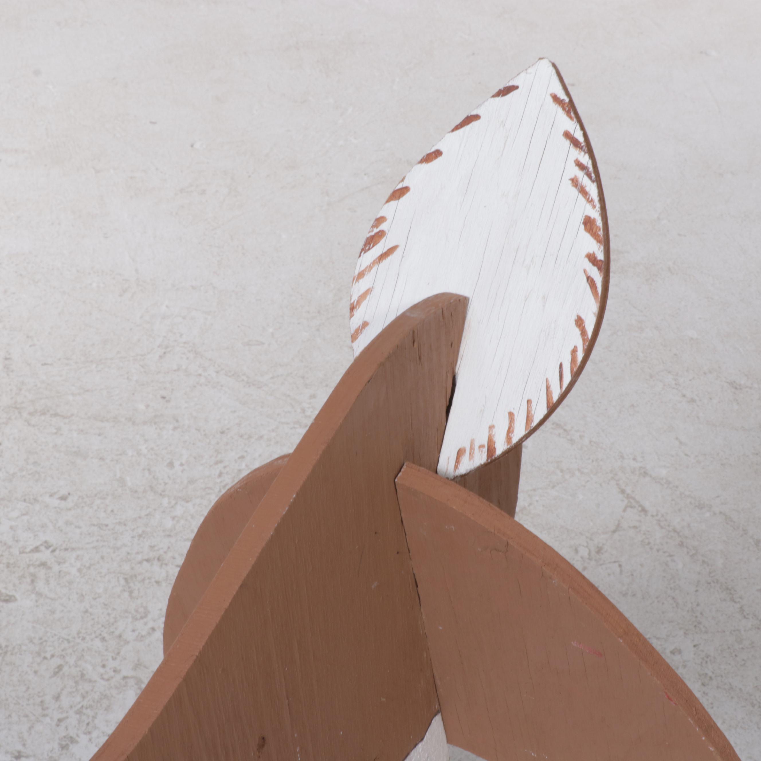 Santa Claus and Reindeer Paint-Decorated Plywood Yard Decorations