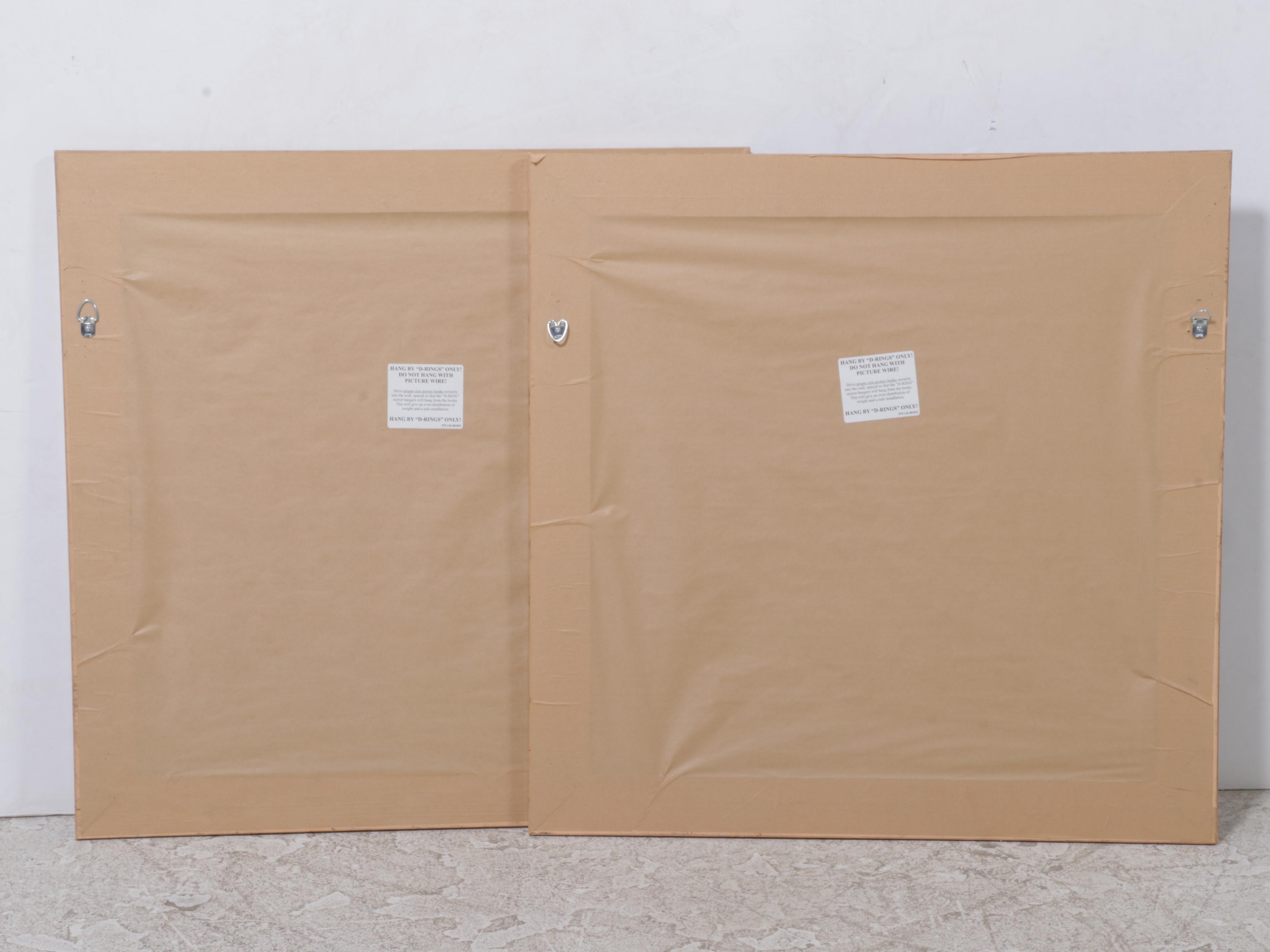 Gilt Composite Foliate Wall Mirrors