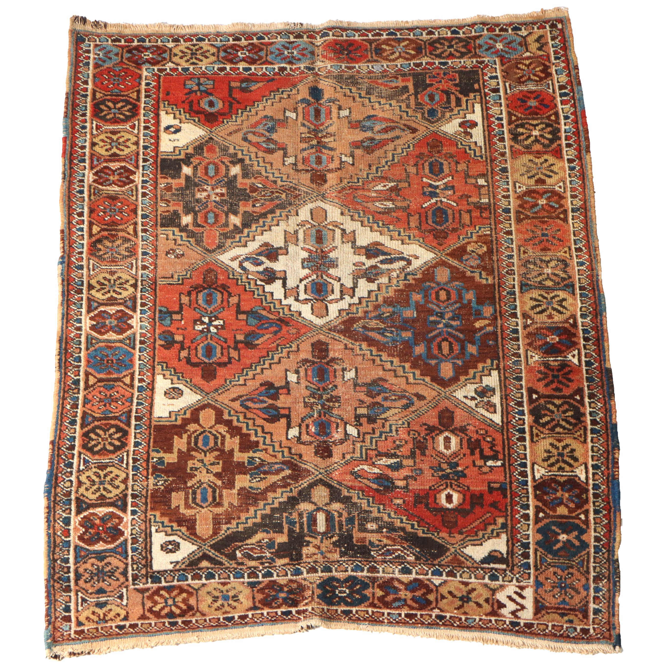 4' x 5'9 Hand-Knotted Persian Afshar Area Rug