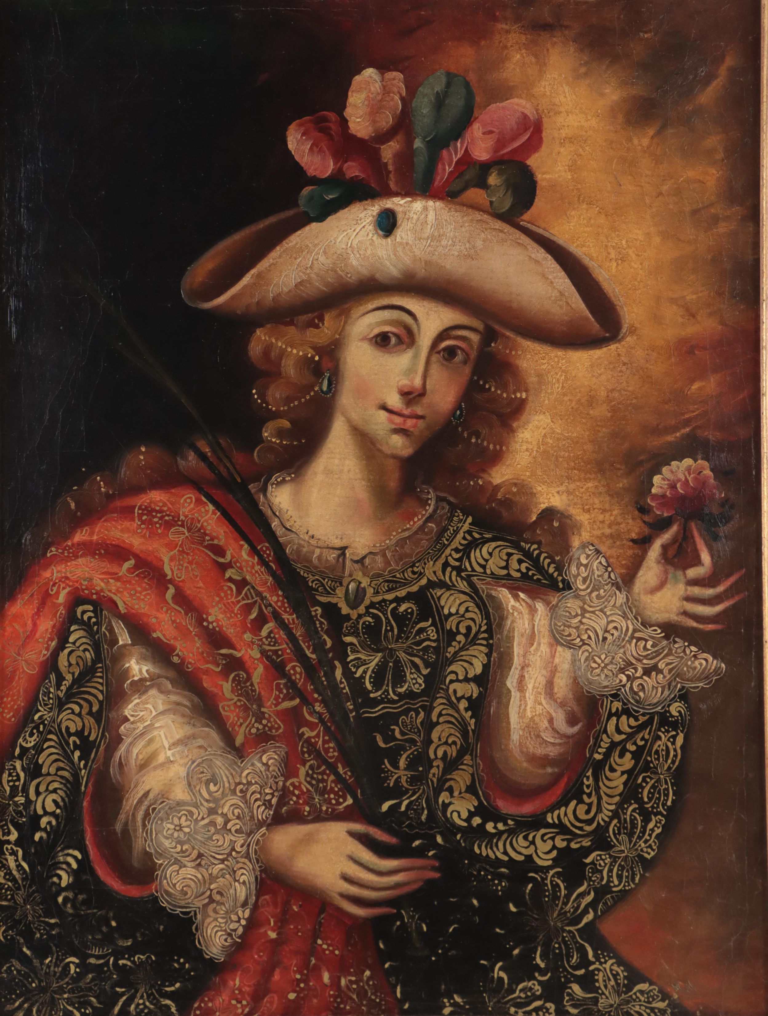 Cuzco School Oil Painting of Young Christ, Early 20th Century