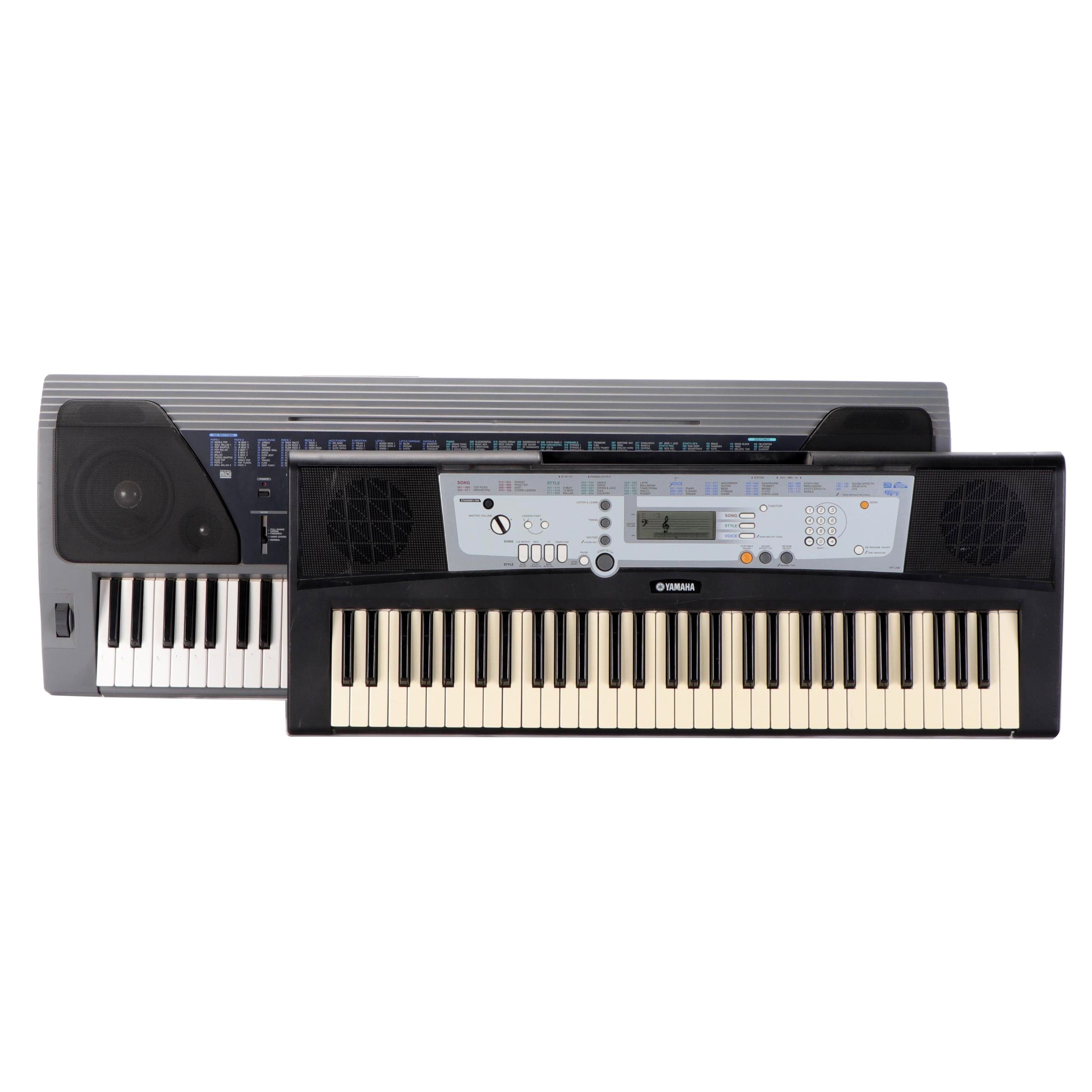 Yamaha Portatone and Casio MIDI Digital Electronic Keyboards