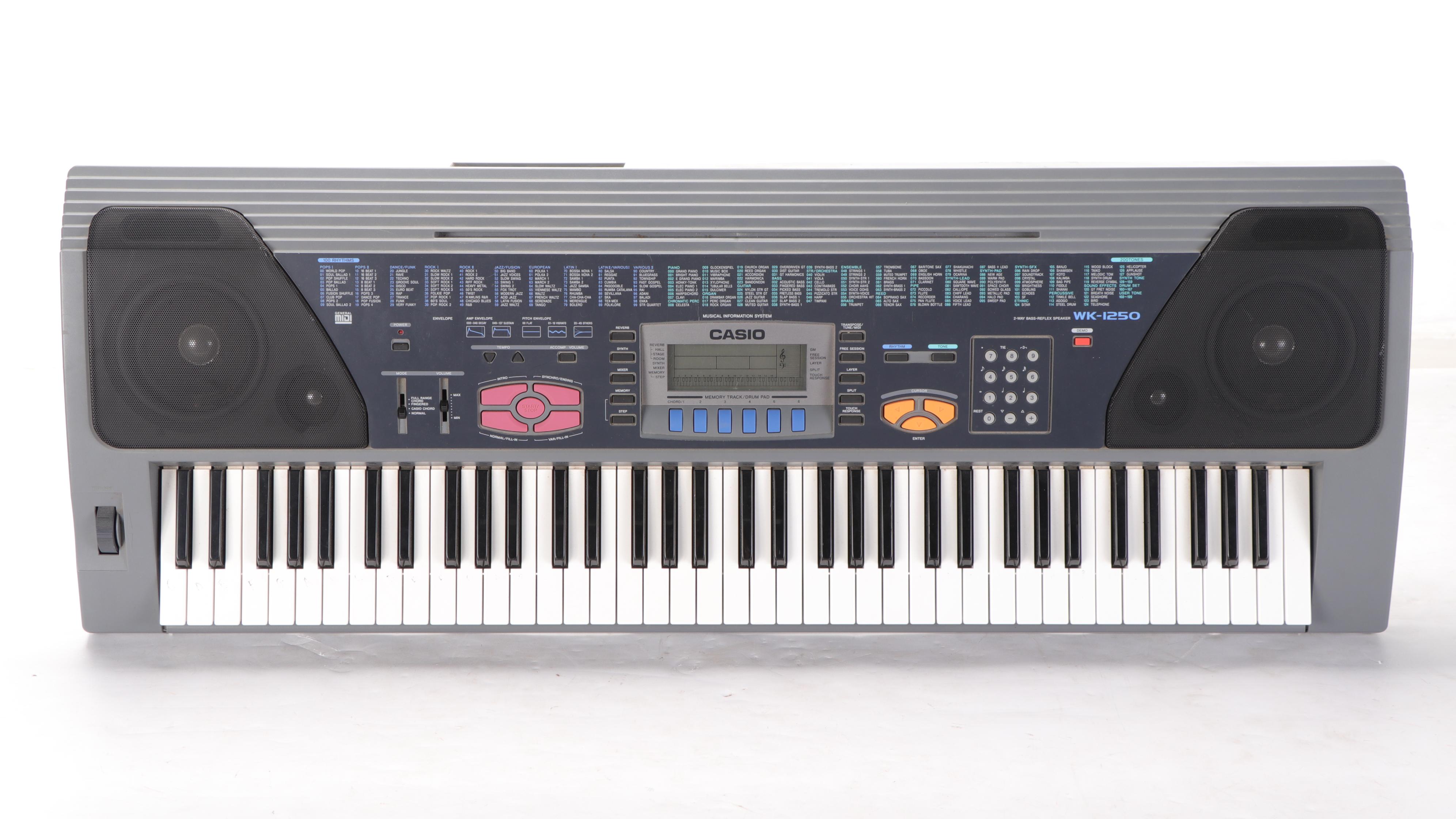 Yamaha Portatone and Casio MIDI Digital Electronic Keyboards