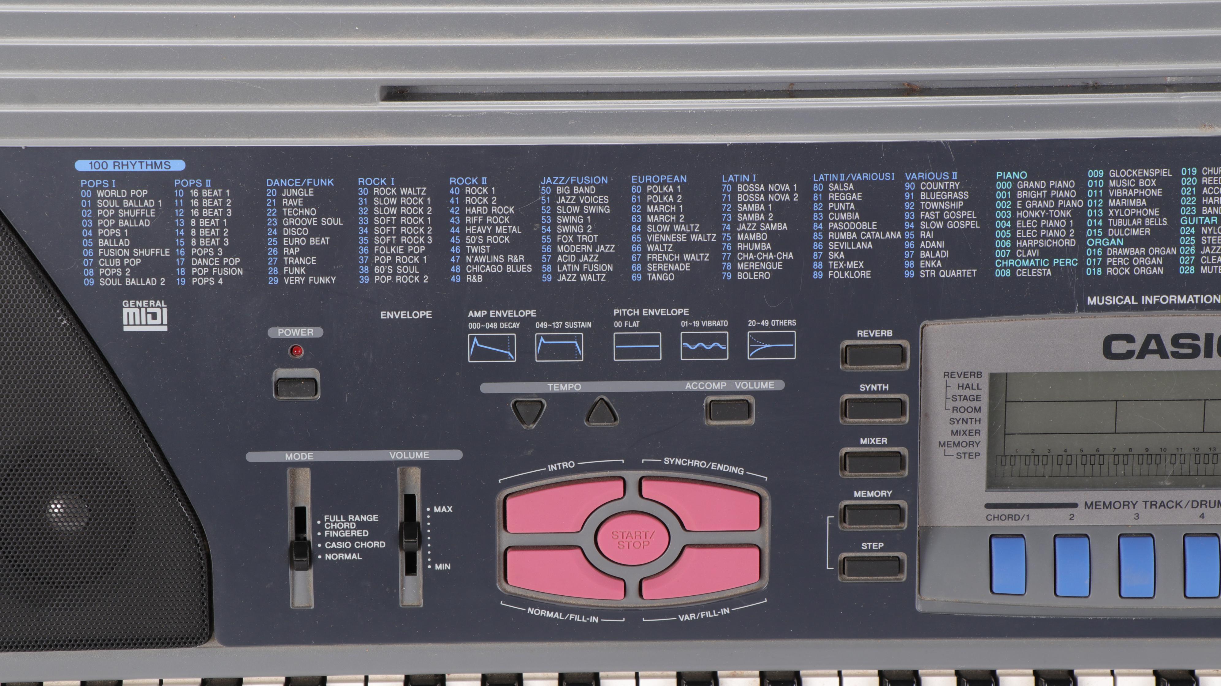 Yamaha Portatone and Casio MIDI Digital Electronic Keyboards