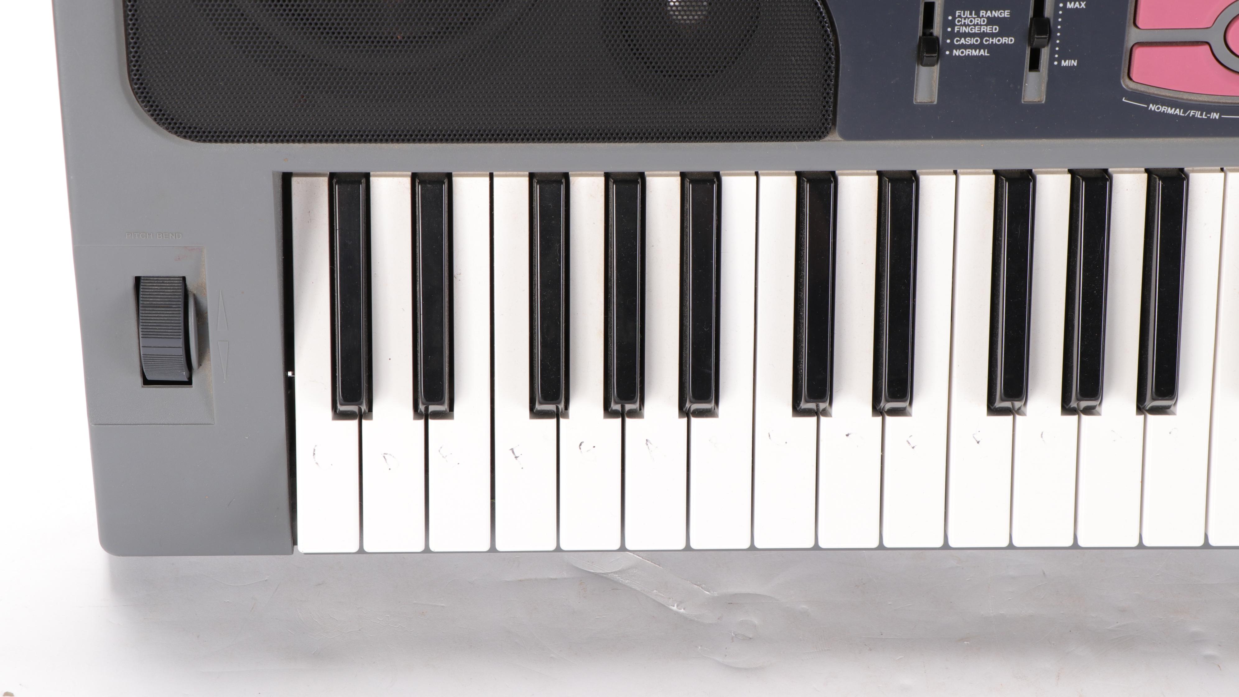 Yamaha Portatone and Casio MIDI Digital Electronic Keyboards