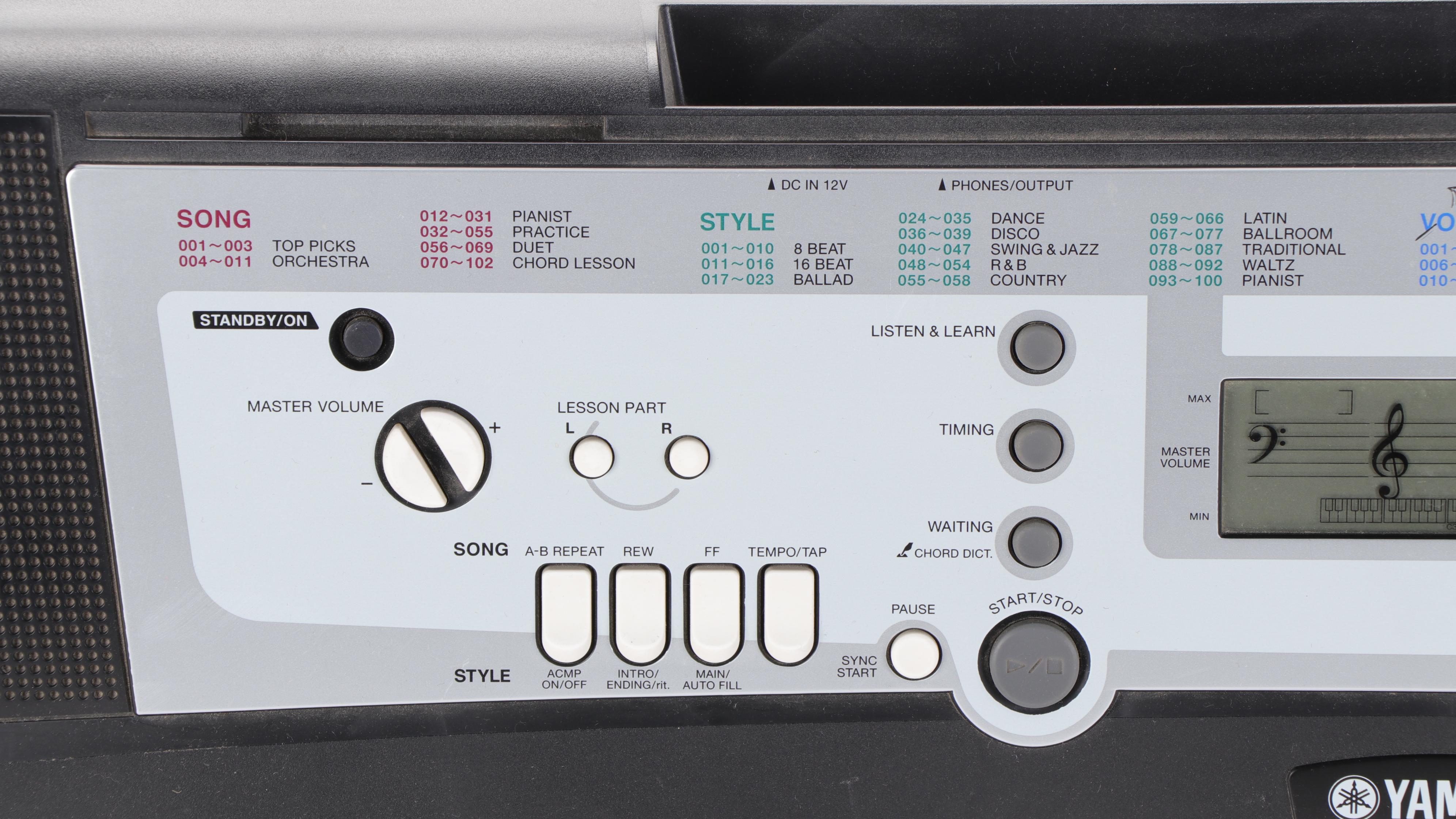 Yamaha Portatone and Casio MIDI Digital Electronic Keyboards