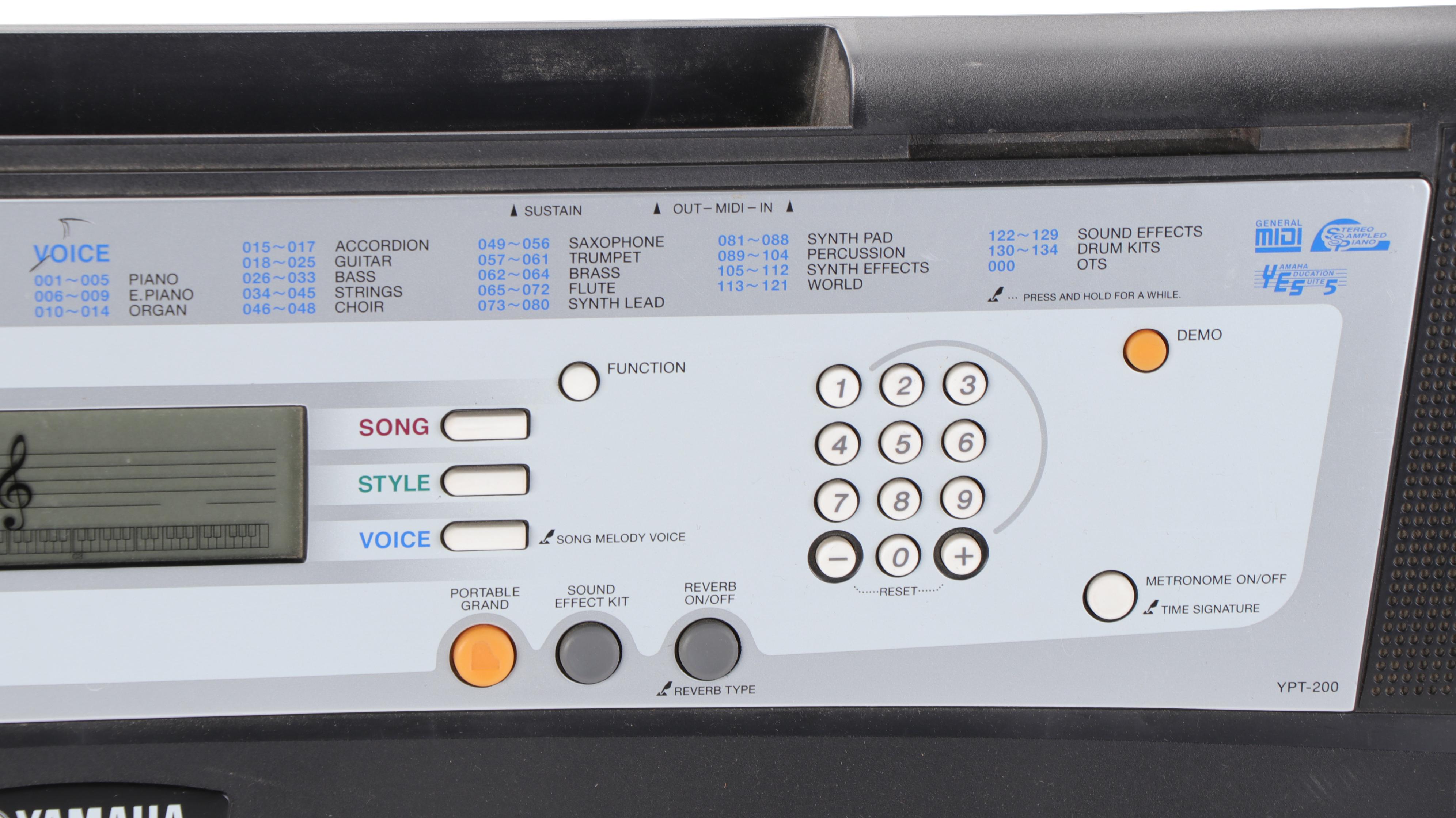 Yamaha Portatone and Casio MIDI Digital Electronic Keyboards