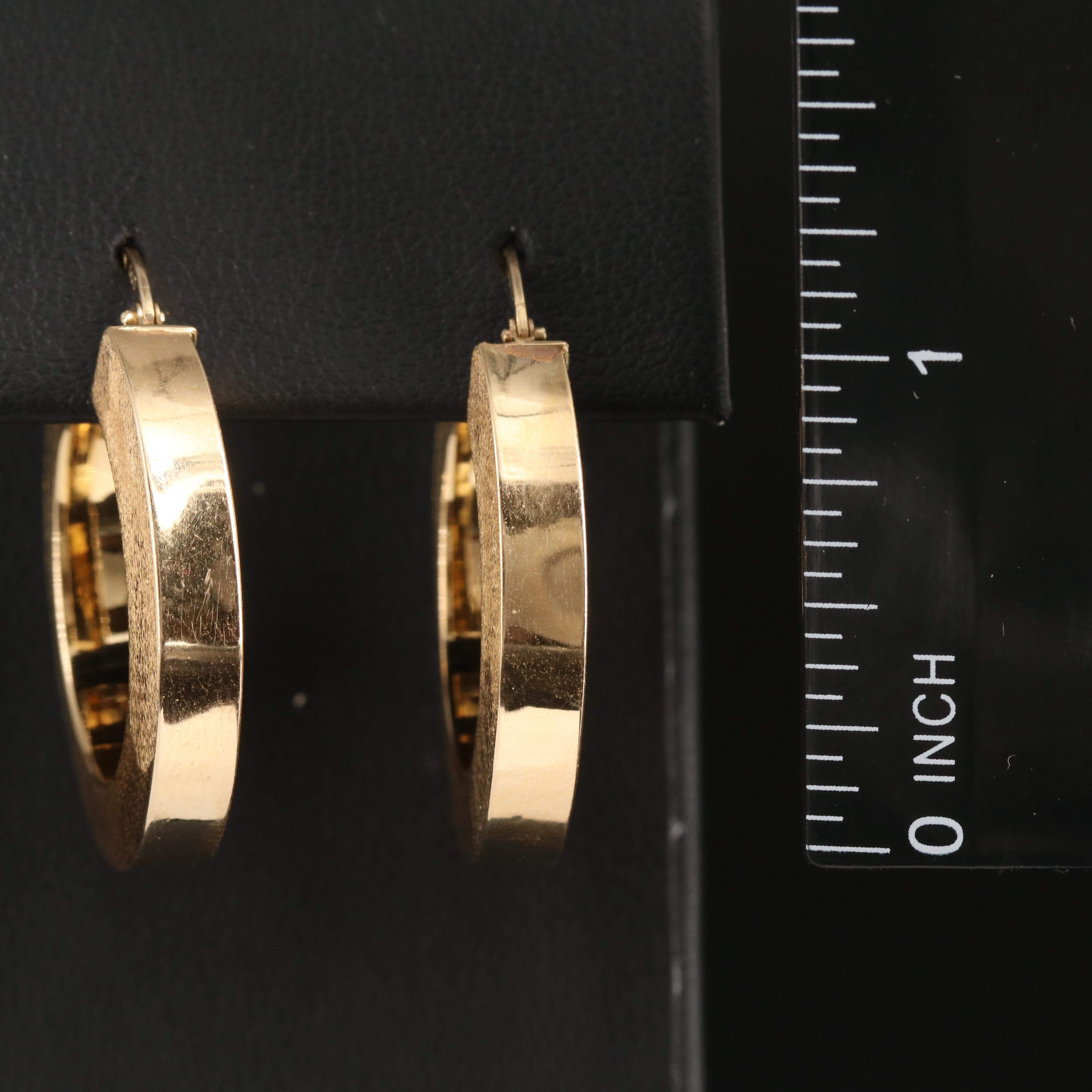 Italian 14K Hoop Earrings