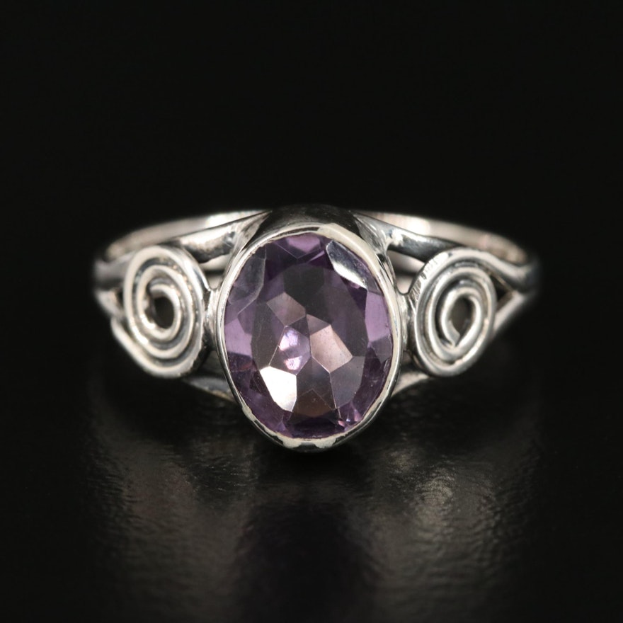 Sterling and Amethyst Ring