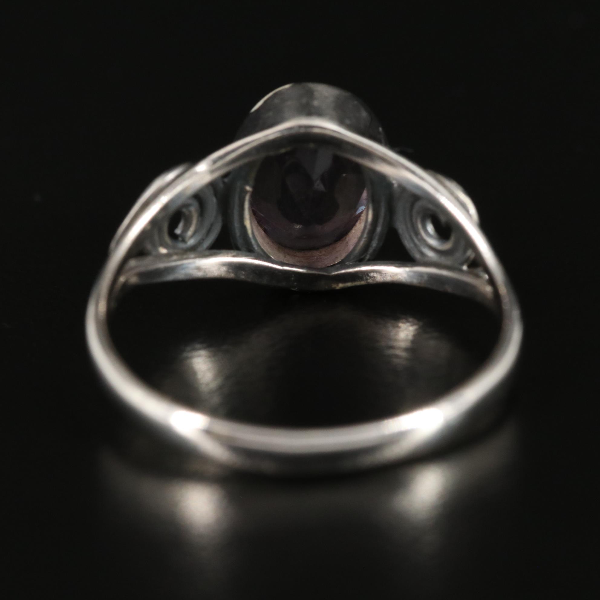 Sterling and Amethyst Ring