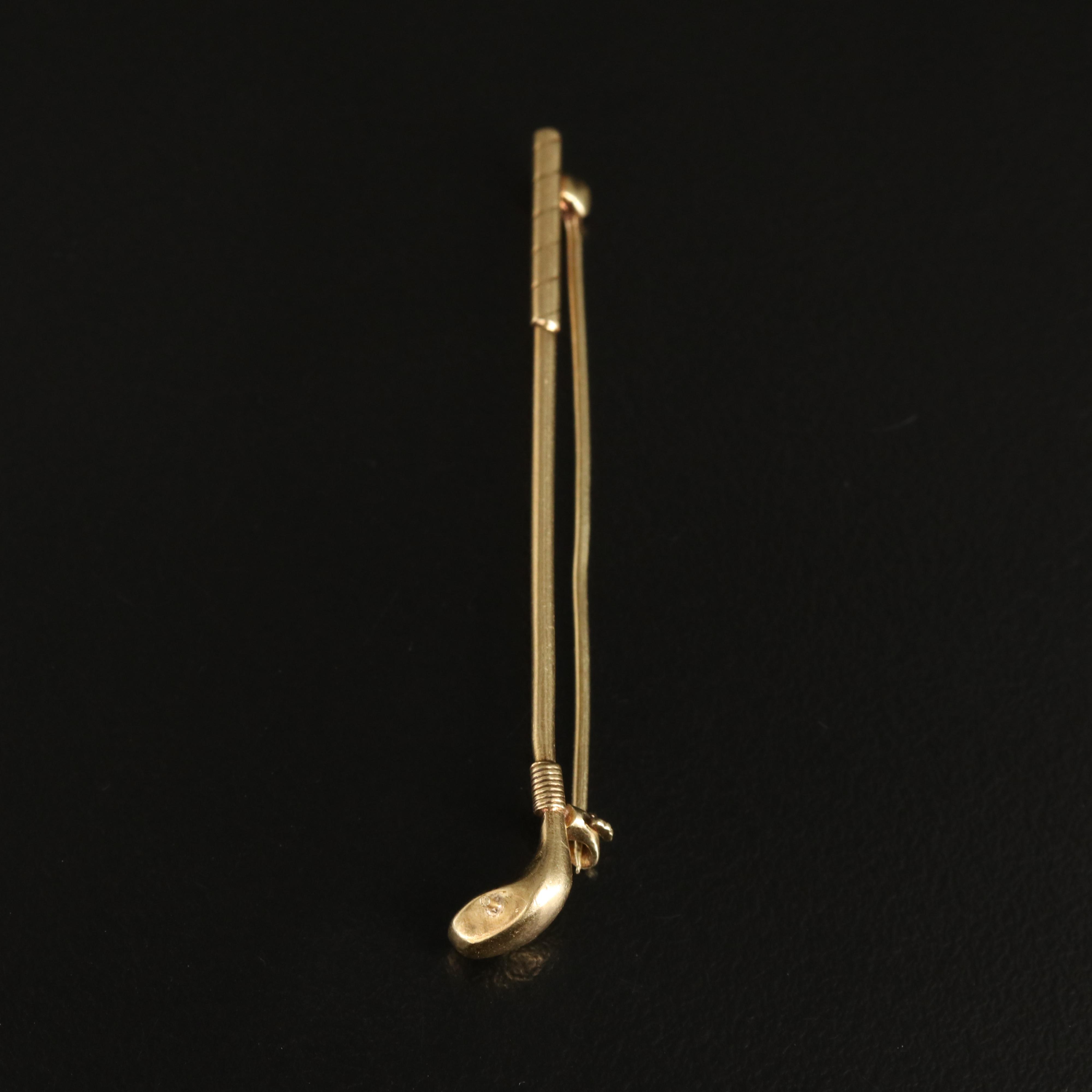 Vintage Sloan & Co. 14K Golf Club Brooch