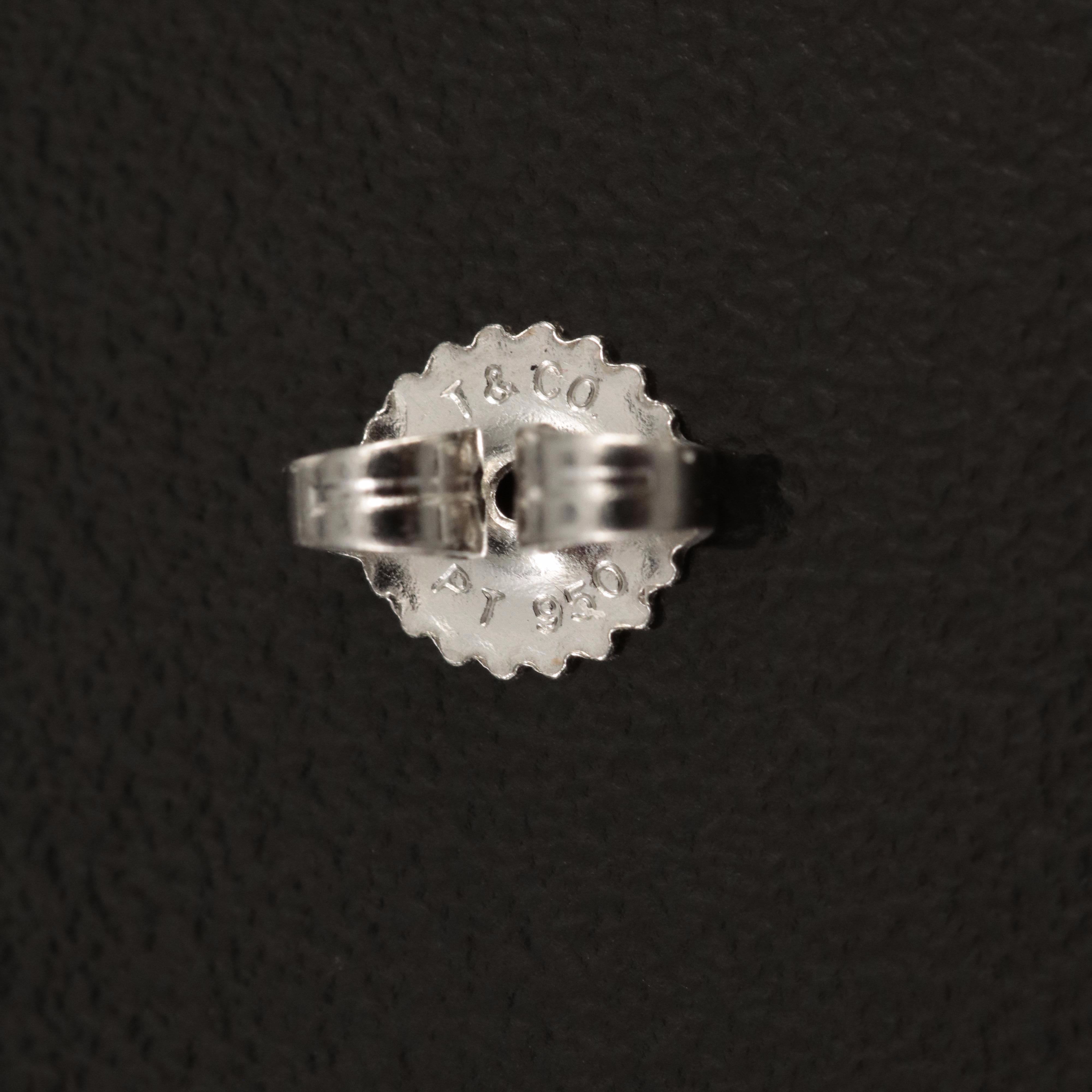 Tiffany & Co. Platinum 0.39 CTW Diamond Cross Stitch X Earrings