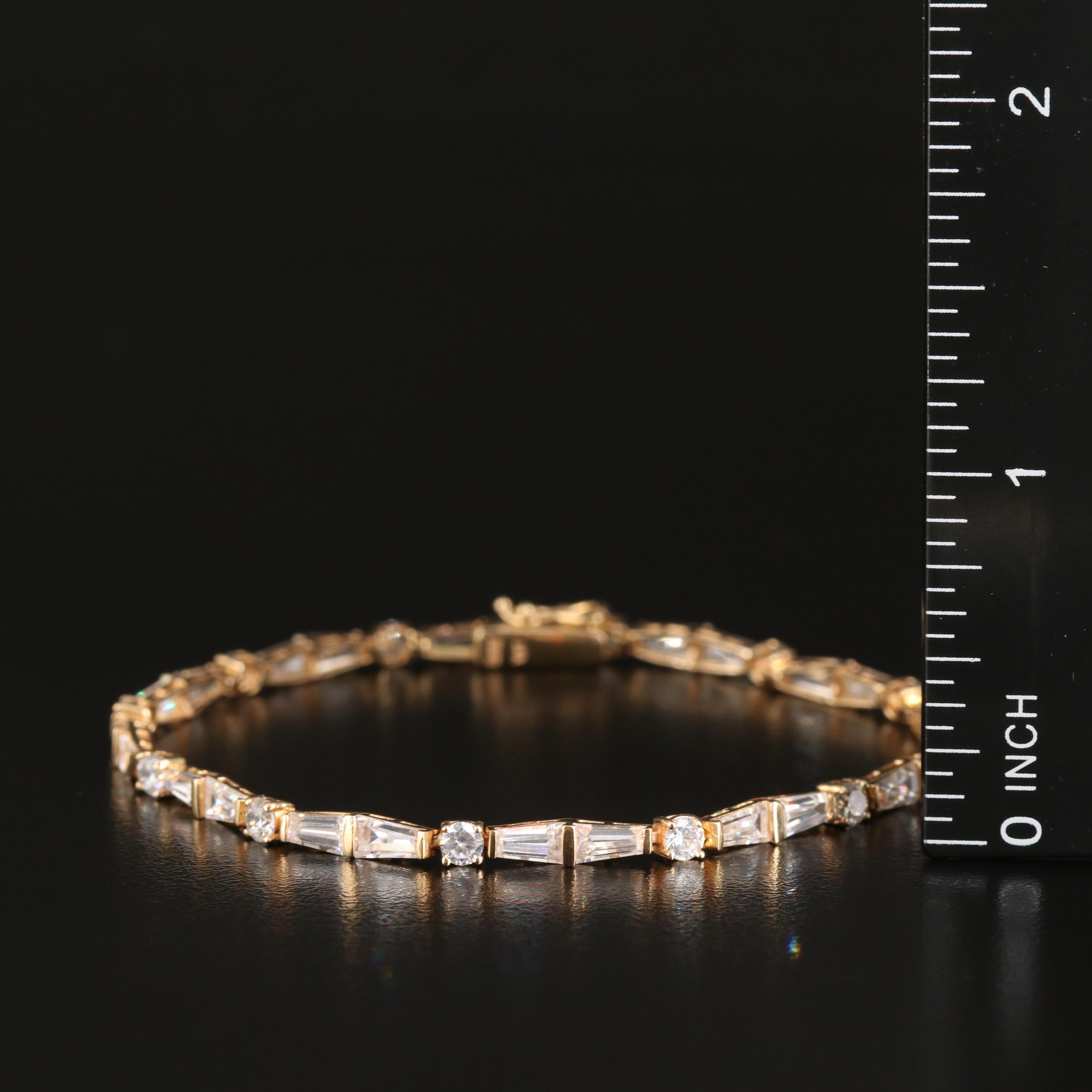 14K Cubic Zirconia Bracelet