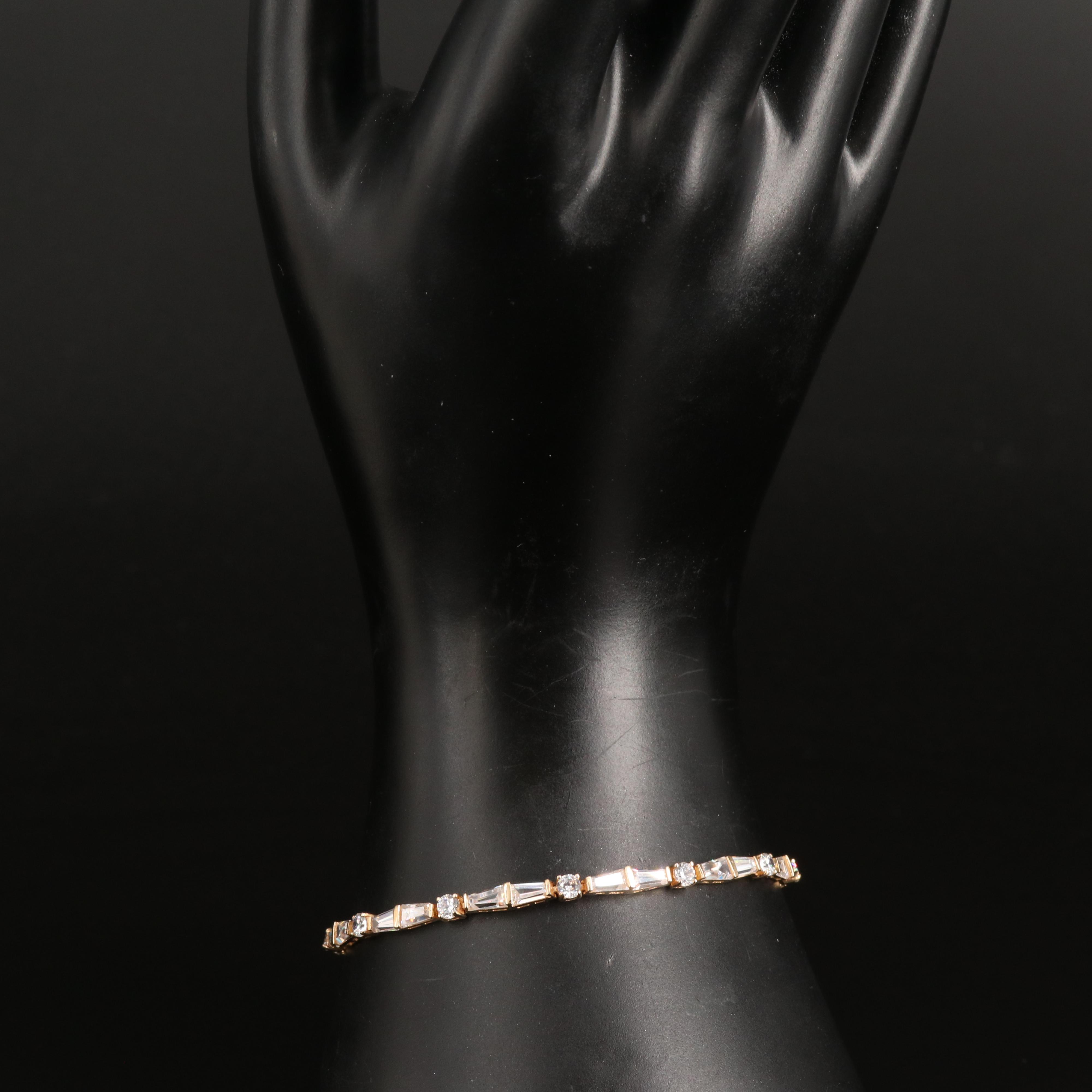 14K Cubic Zirconia Bracelet