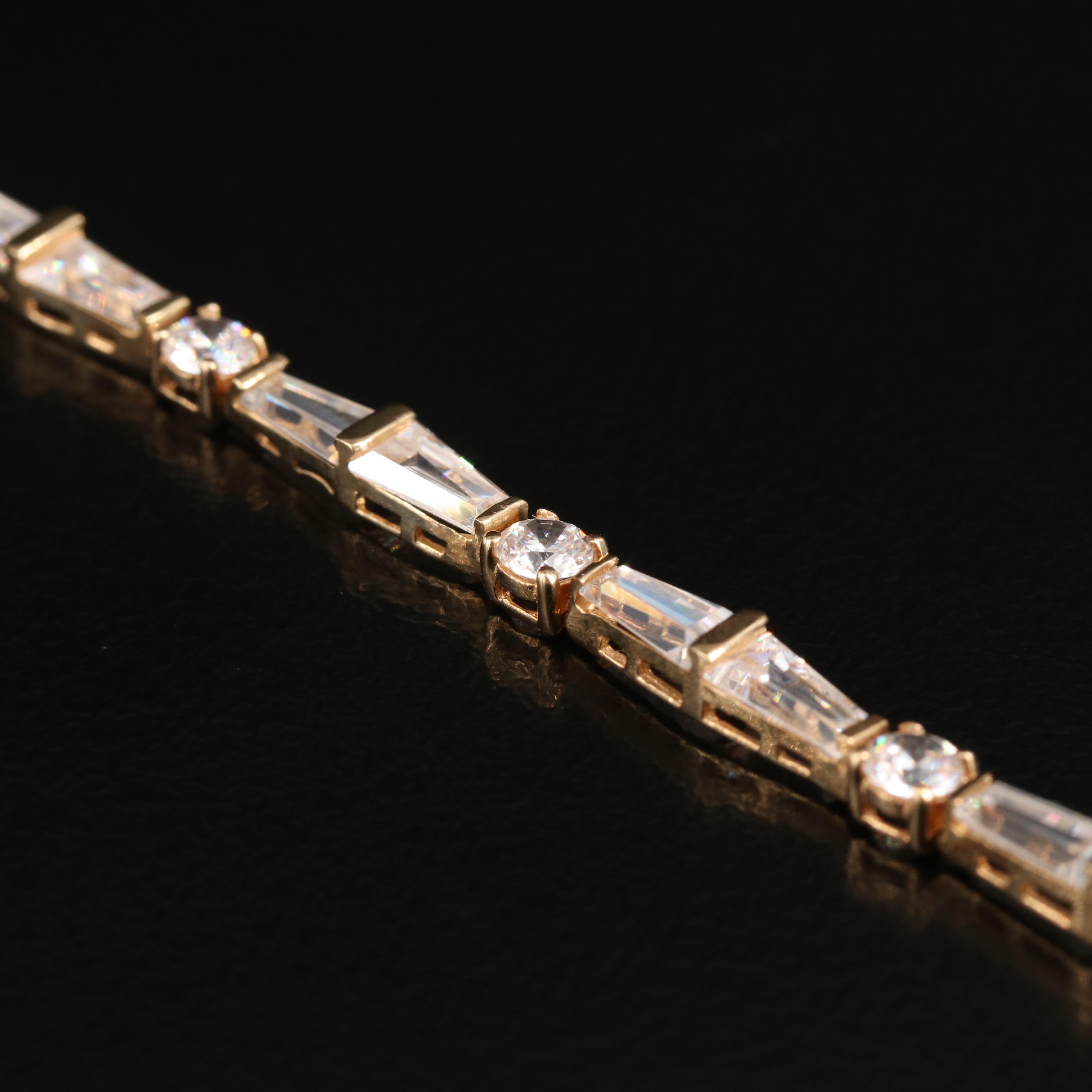 14K Cubic Zirconia Bracelet