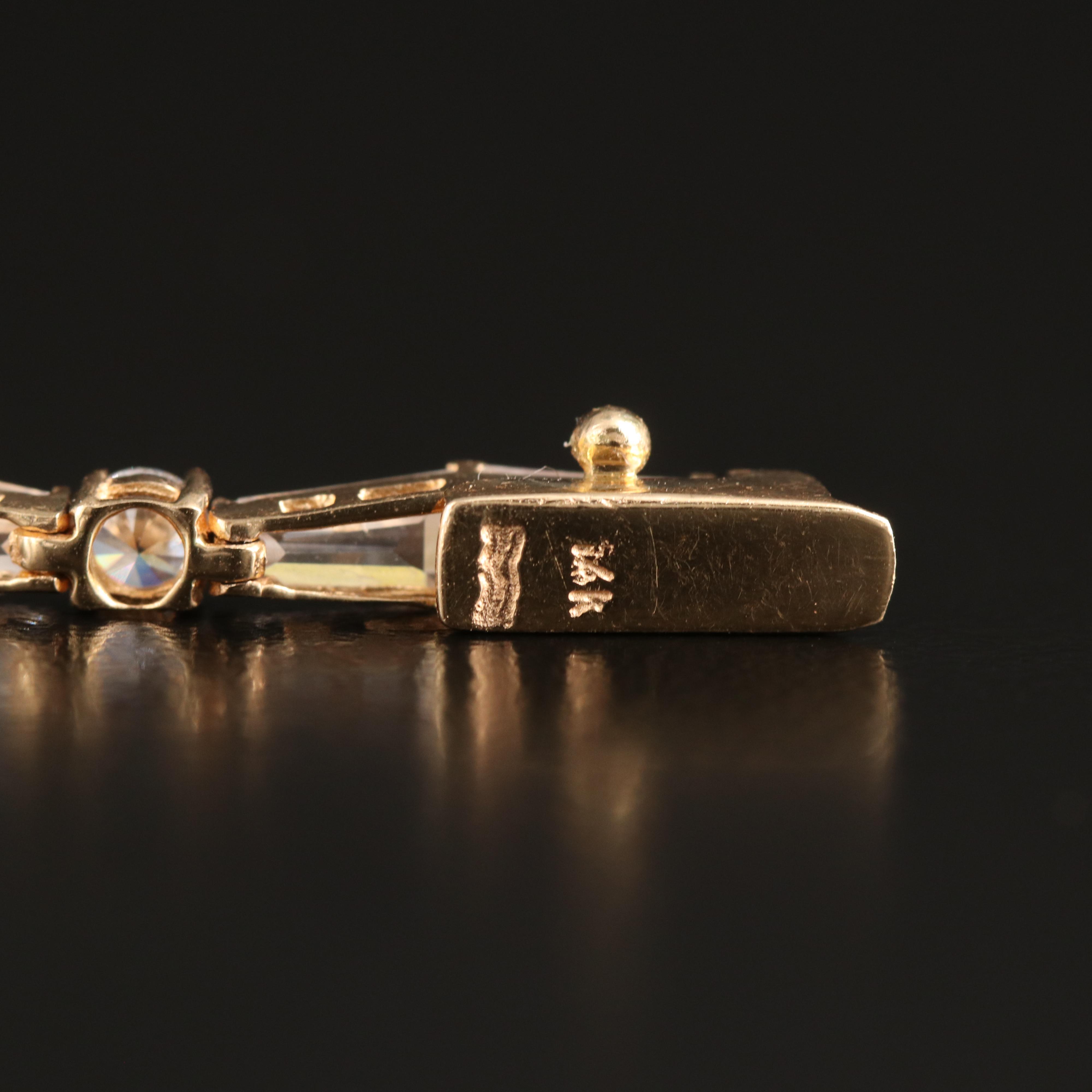 14K Cubic Zirconia Bracelet