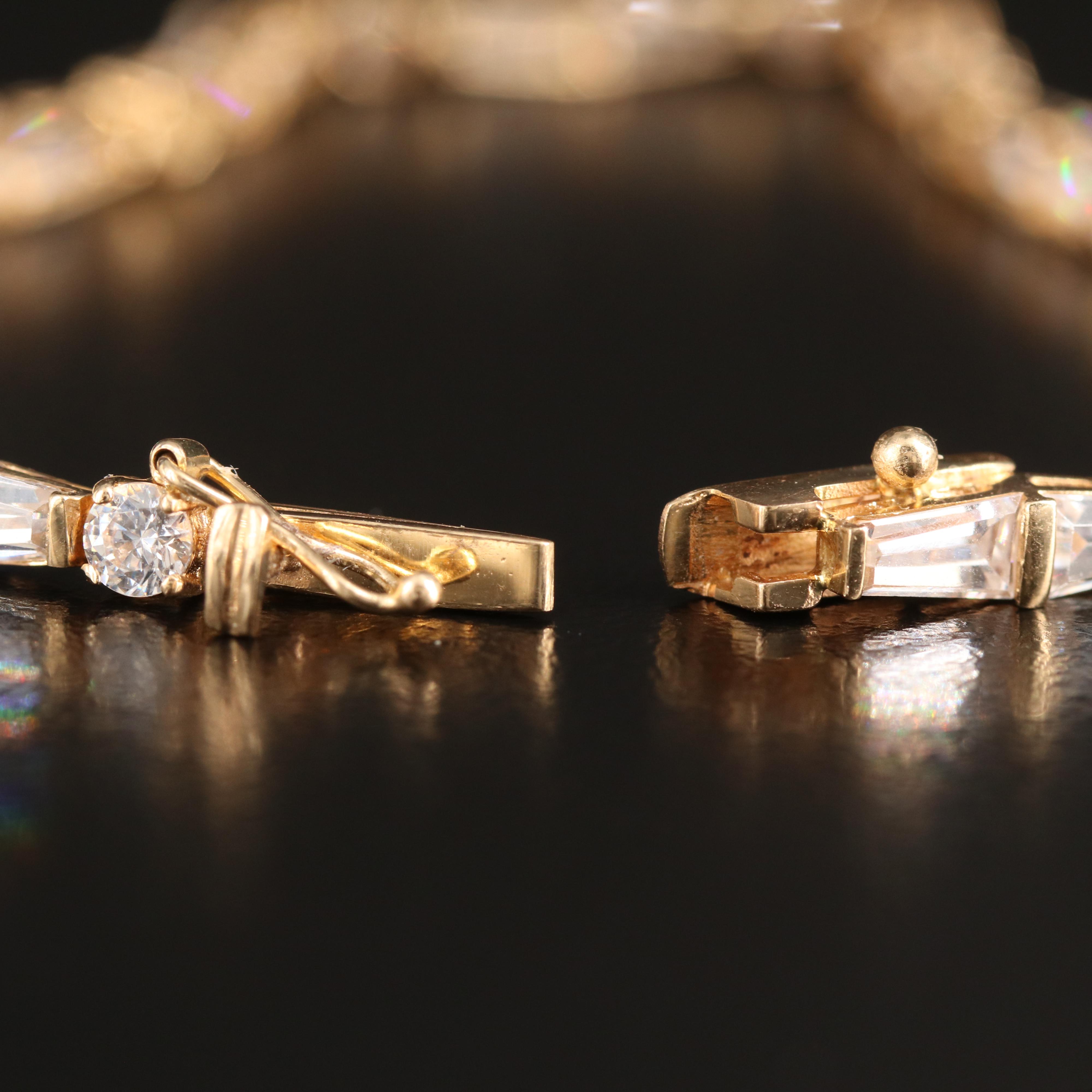 14K Cubic Zirconia Bracelet