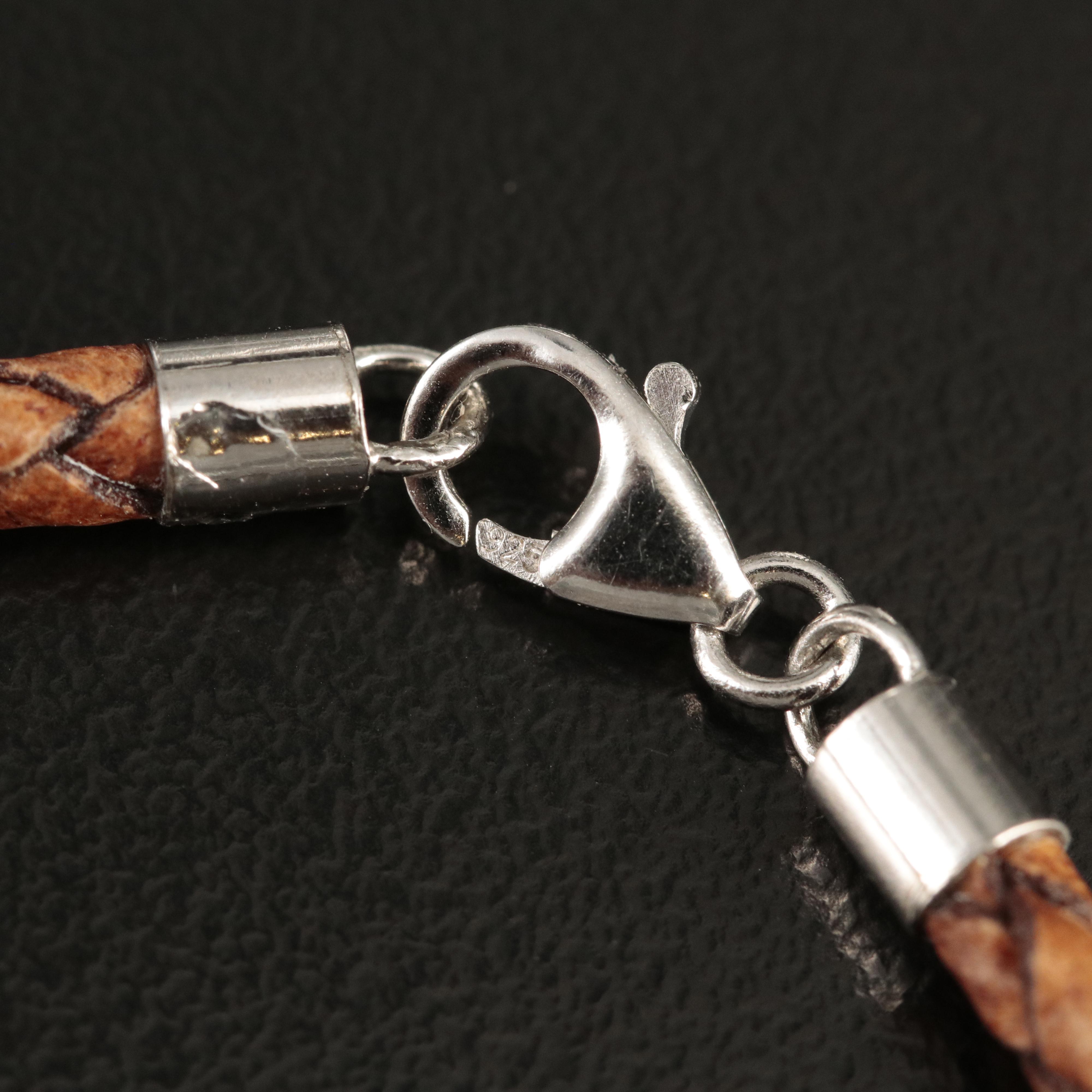 Sterling Carnelian and Diamond Pendant Necklace