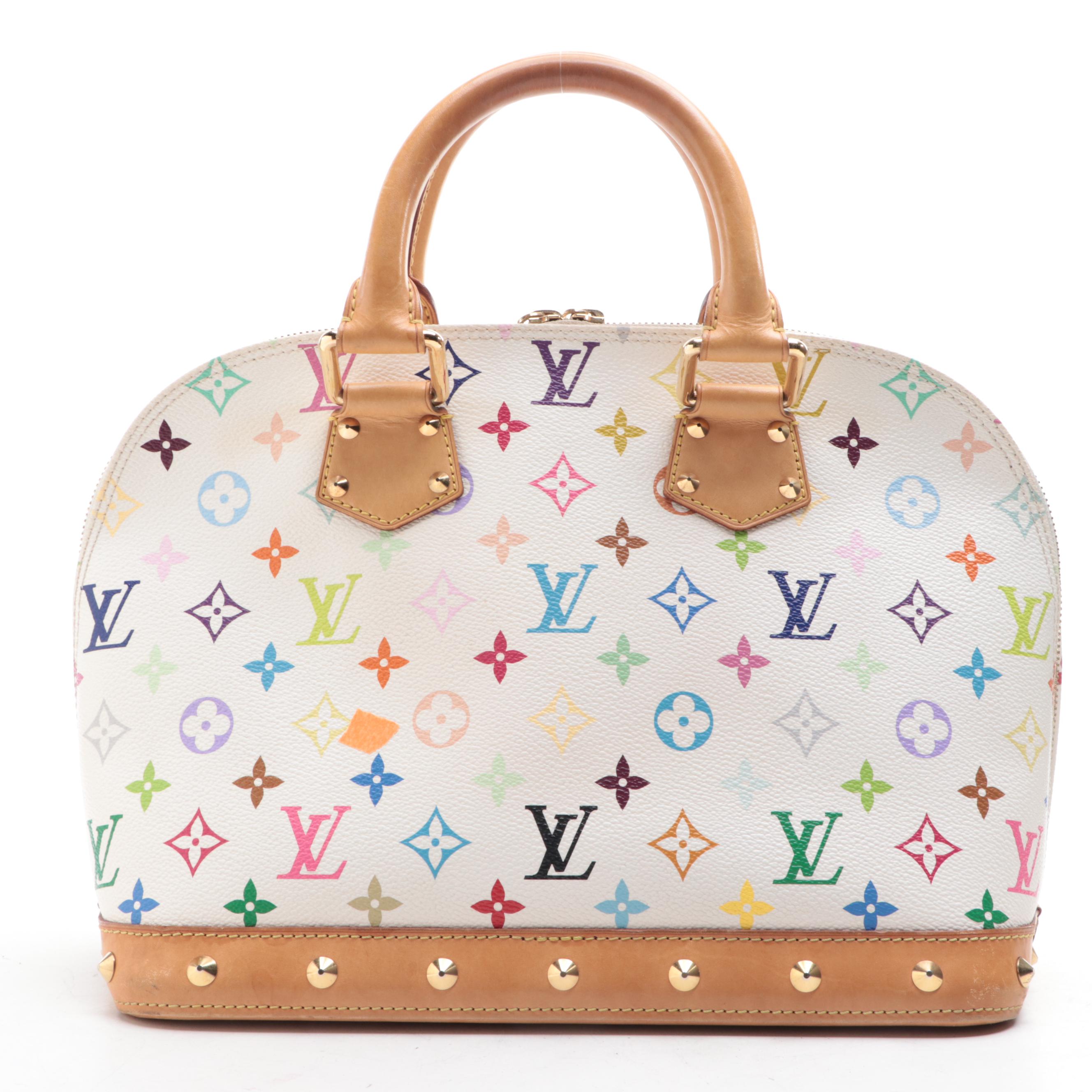 Louis Vuitton x Takashi Murakami Studded Alma PM in Monogram Multicolor