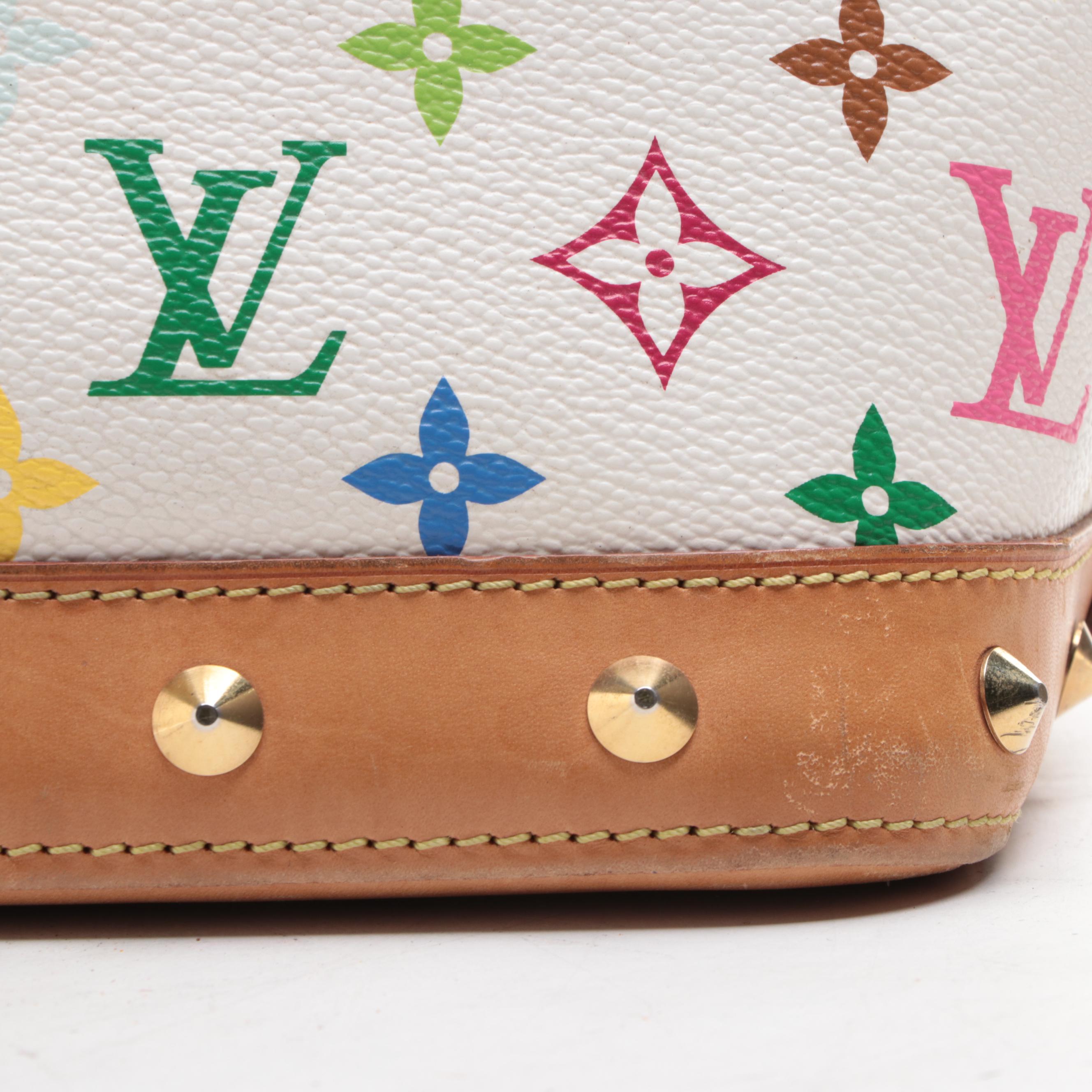 Louis Vuitton x Takashi Murakami Studded Alma PM in Monogram Multicolor
