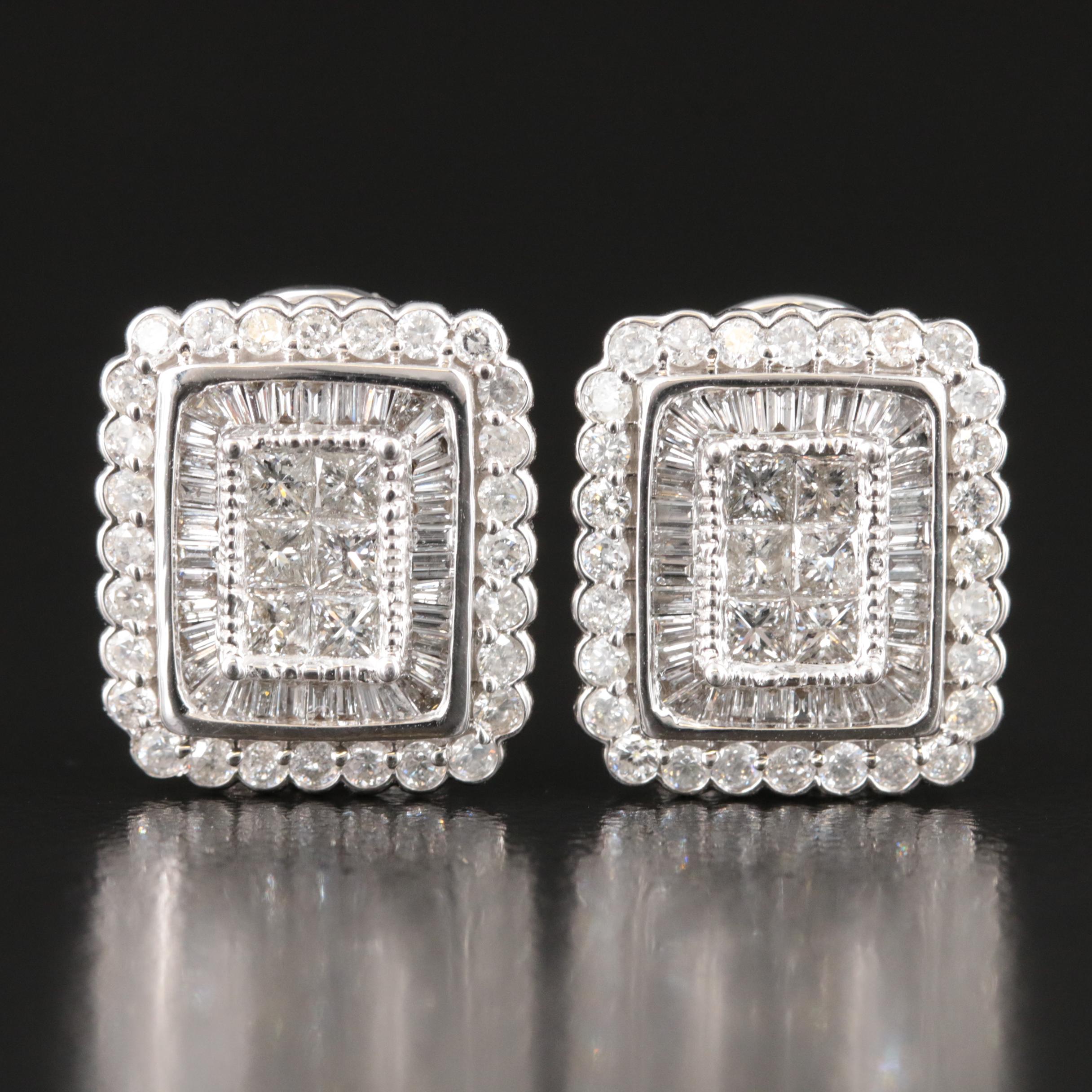 14K 2.55 CTW Diamond Earrings