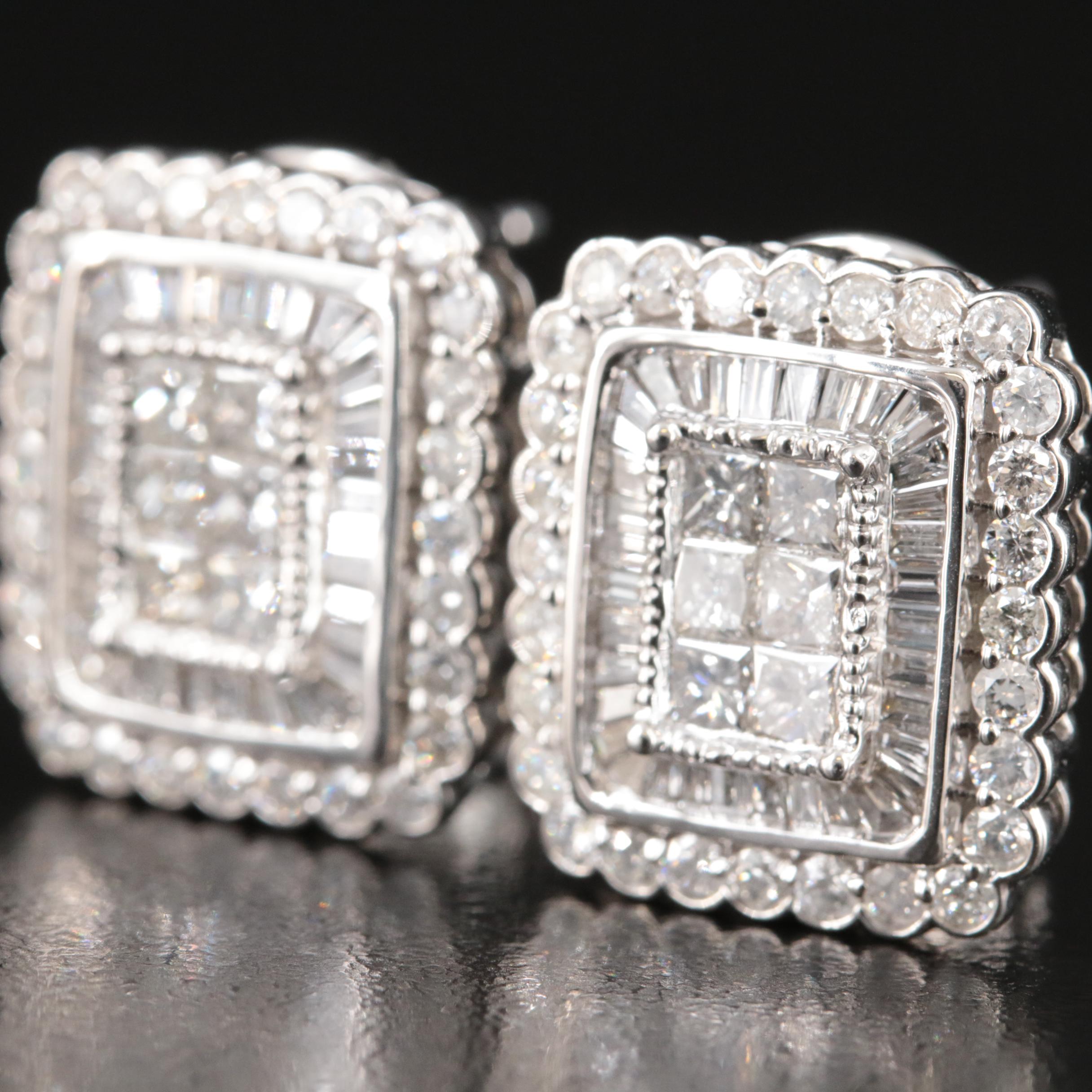 14K 2.55 CTW Diamond Earrings