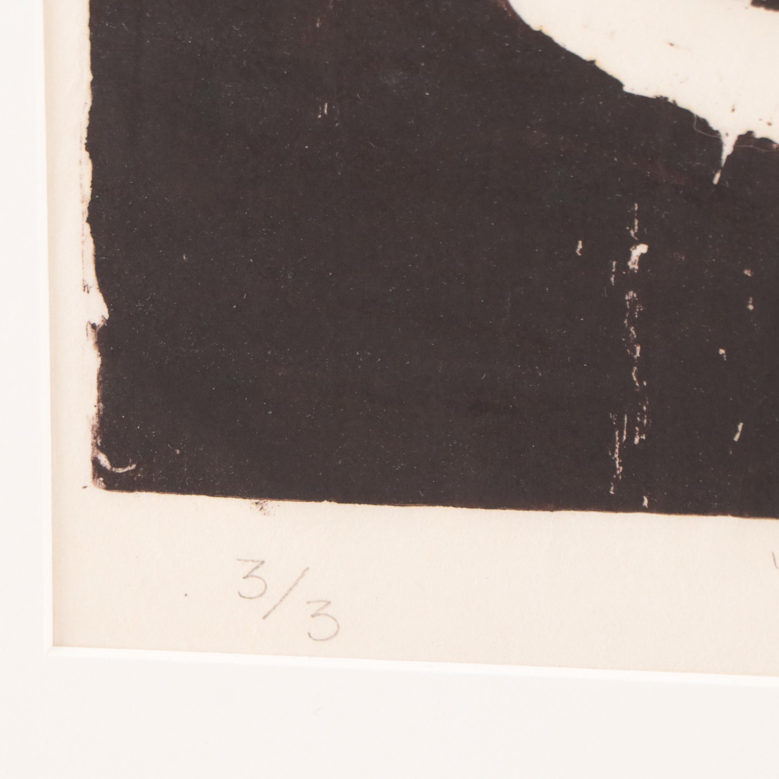 Kathryn W. Power Woodcut "Acorn"