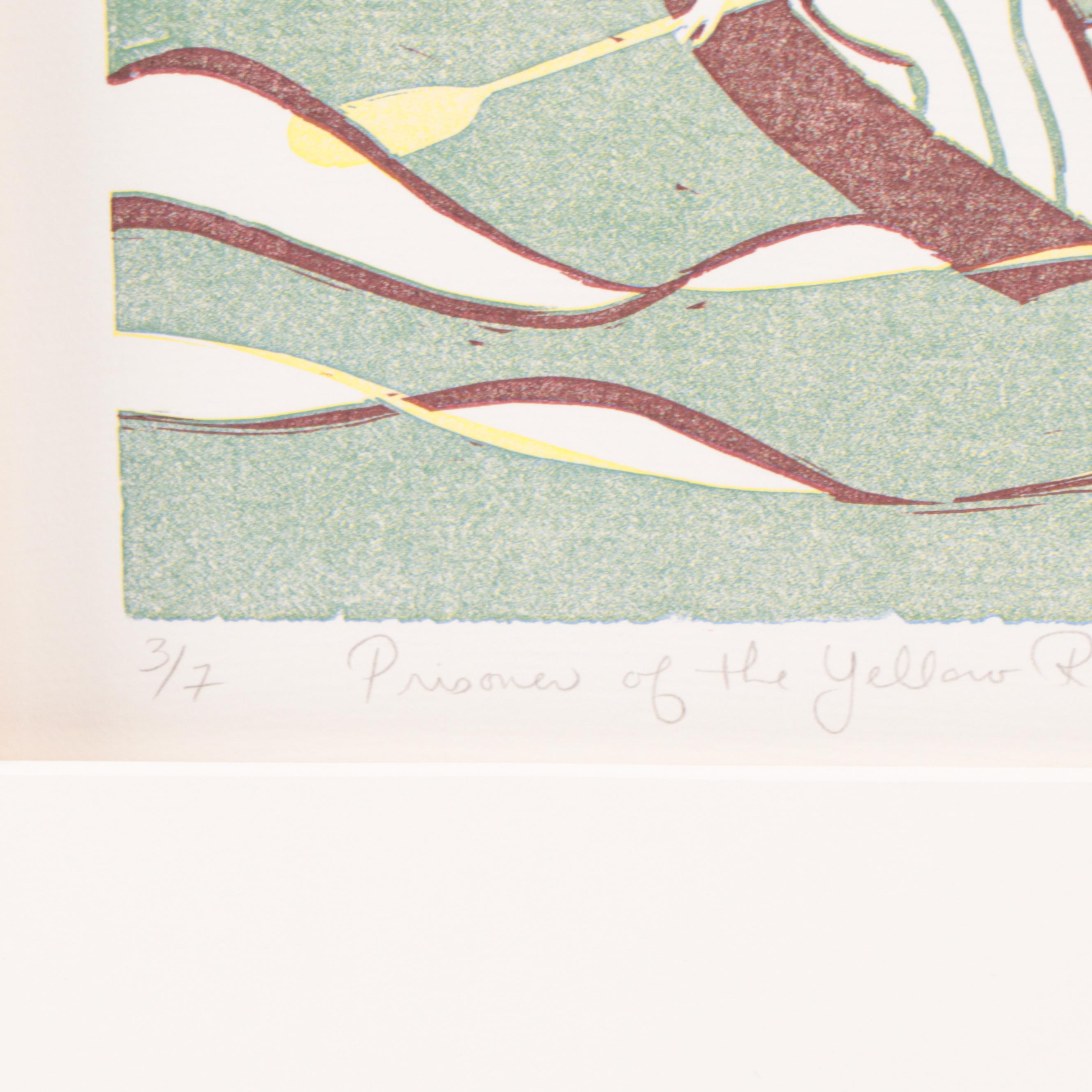 Karen M. Perl Triptych "Prisoner of the Yellow Room," 1993