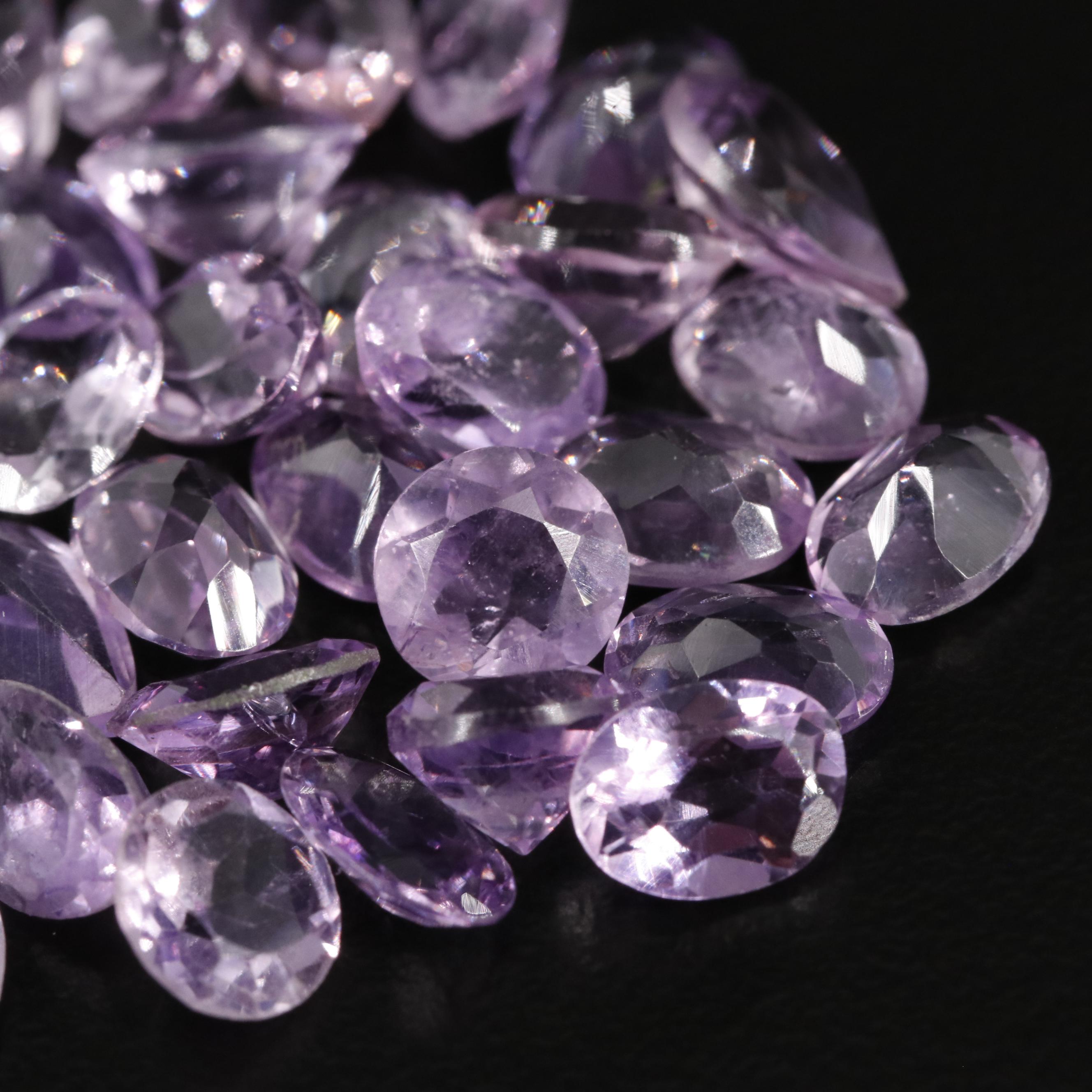 Loose 23.60 CTW Amethyst Lot