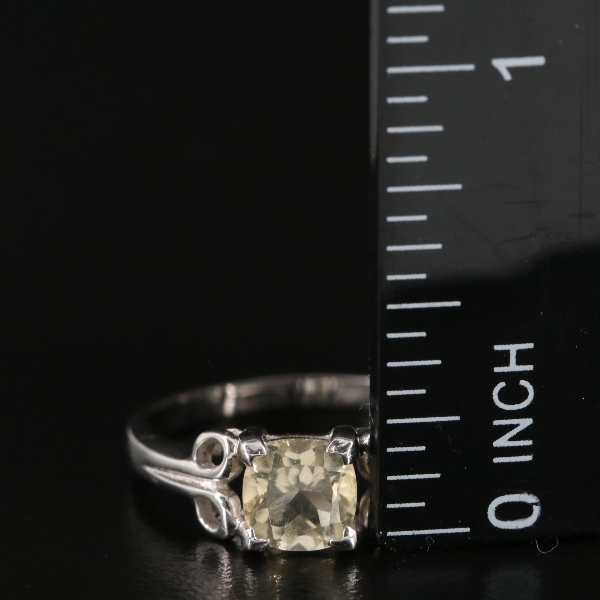 Sterling and Citrine Ring