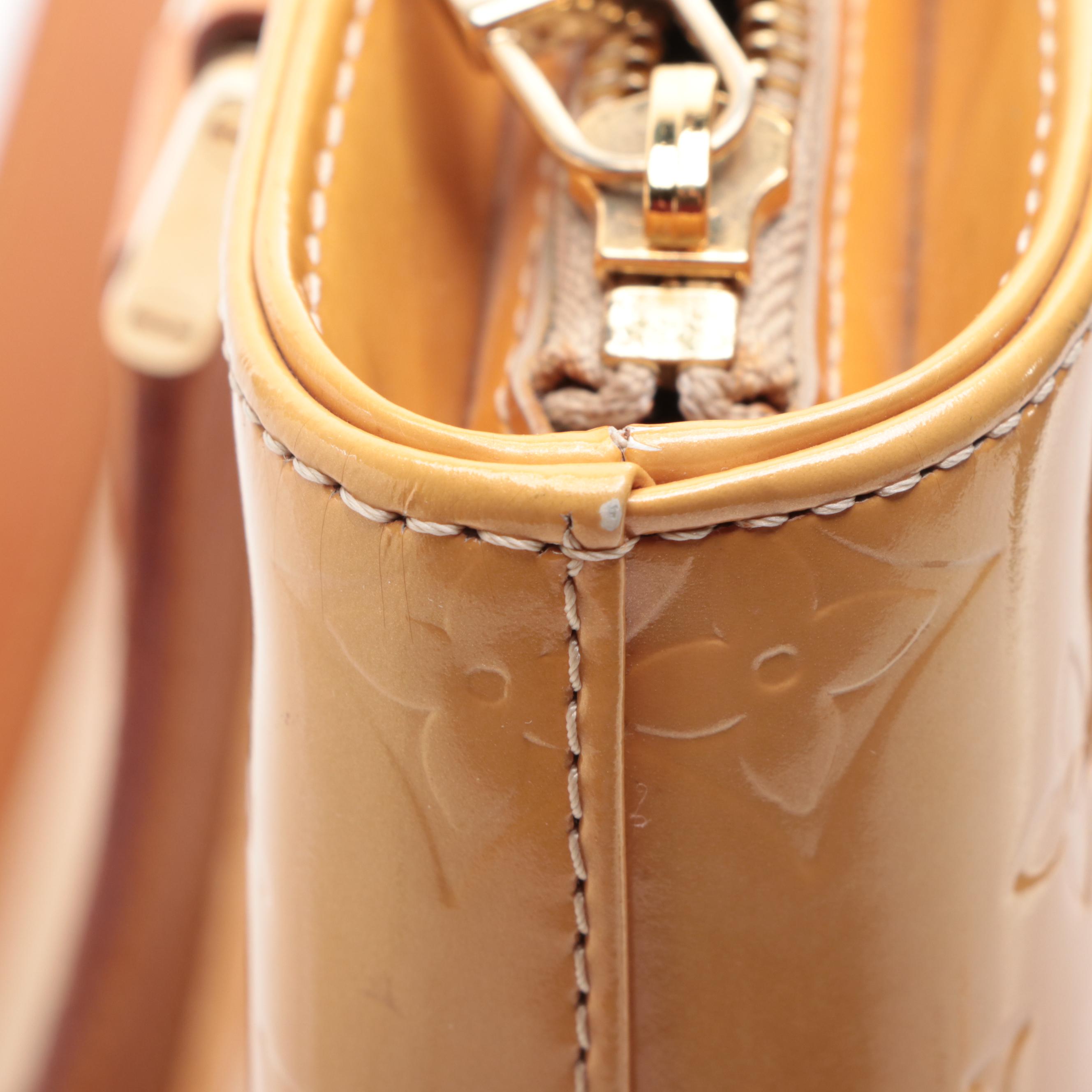 Louis Vuitton Houston Bag in Monogram Vernis and Vachetta Leather