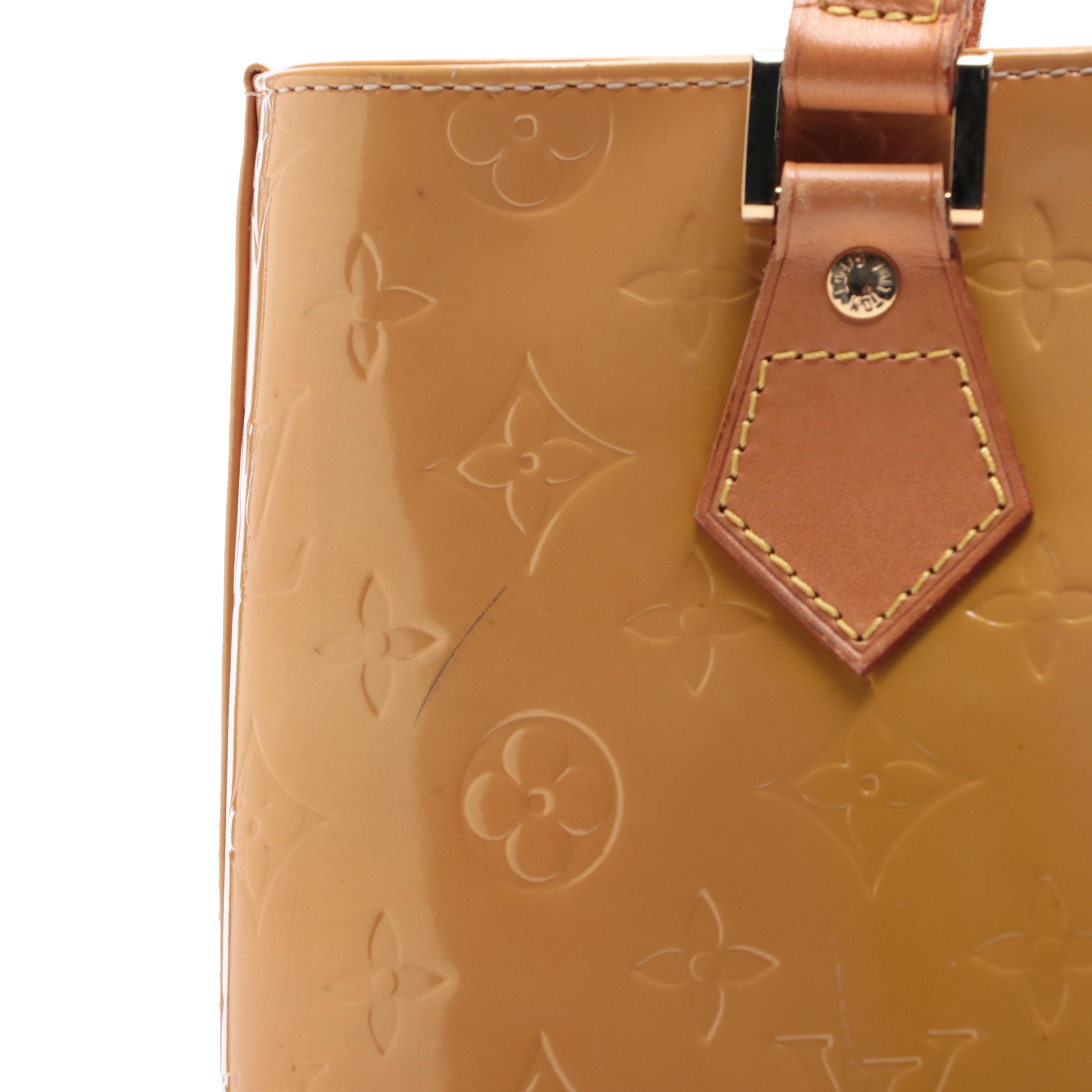 Louis Vuitton Houston Bag in Monogram Vernis and Vachetta Leather