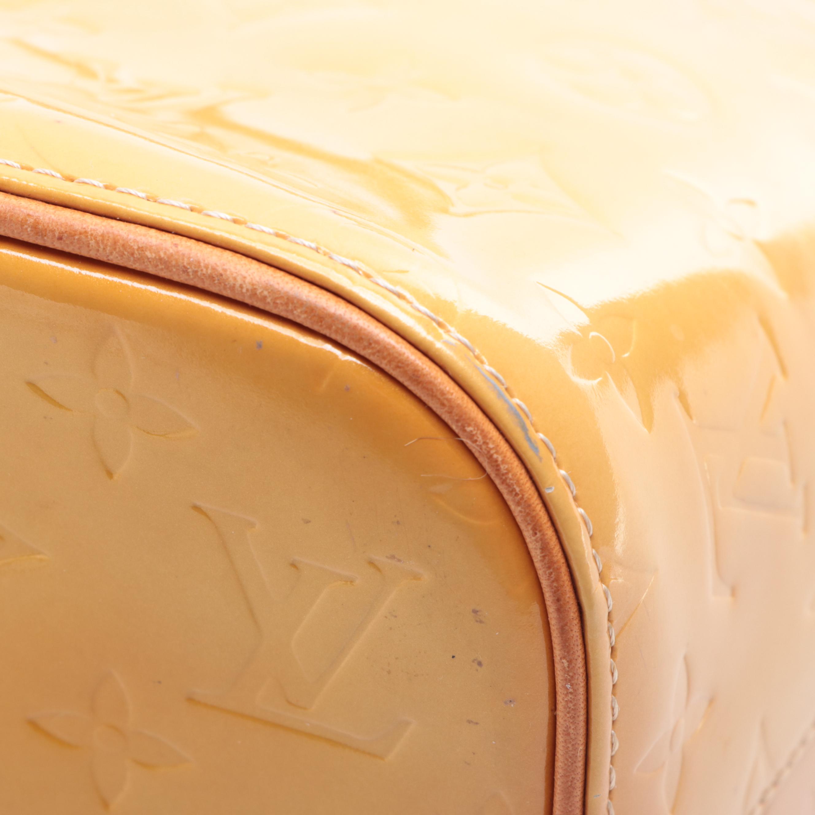 Louis Vuitton Houston Bag in Monogram Vernis and Vachetta Leather