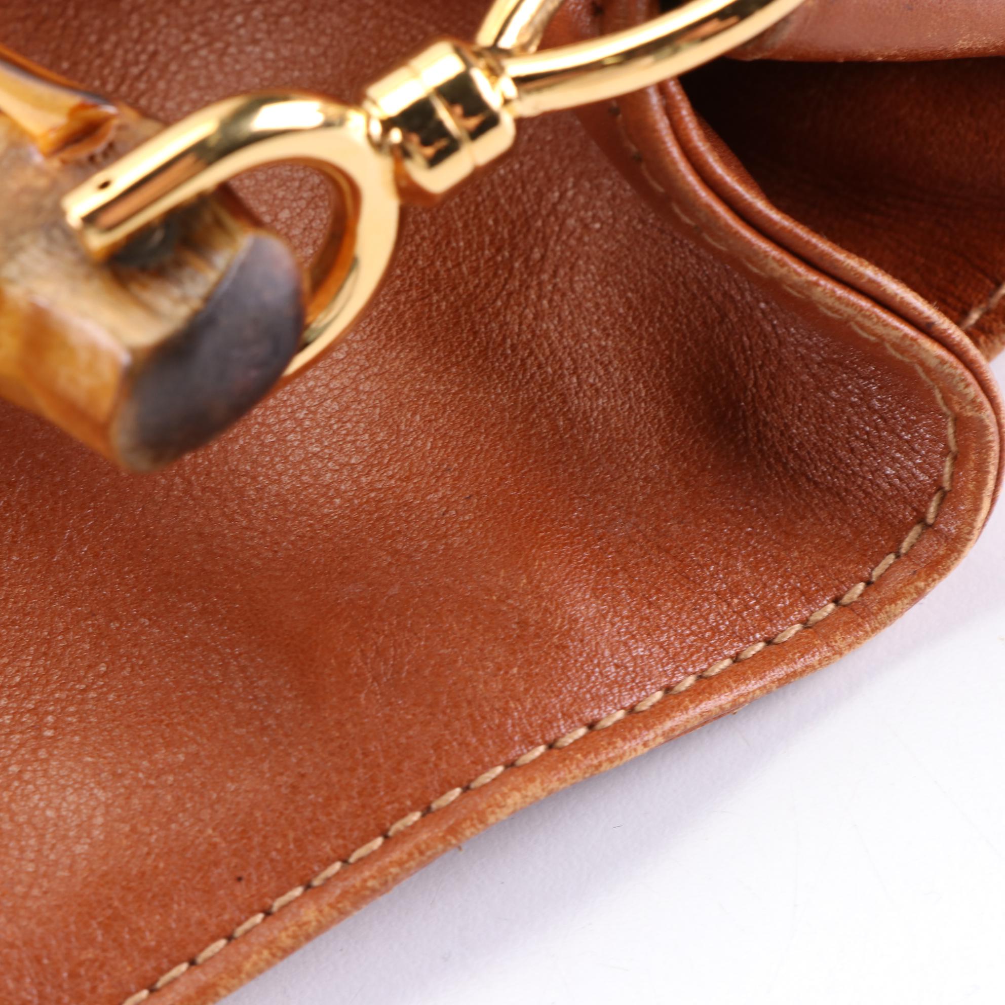 Gucci Bamboo Handbag in Leather