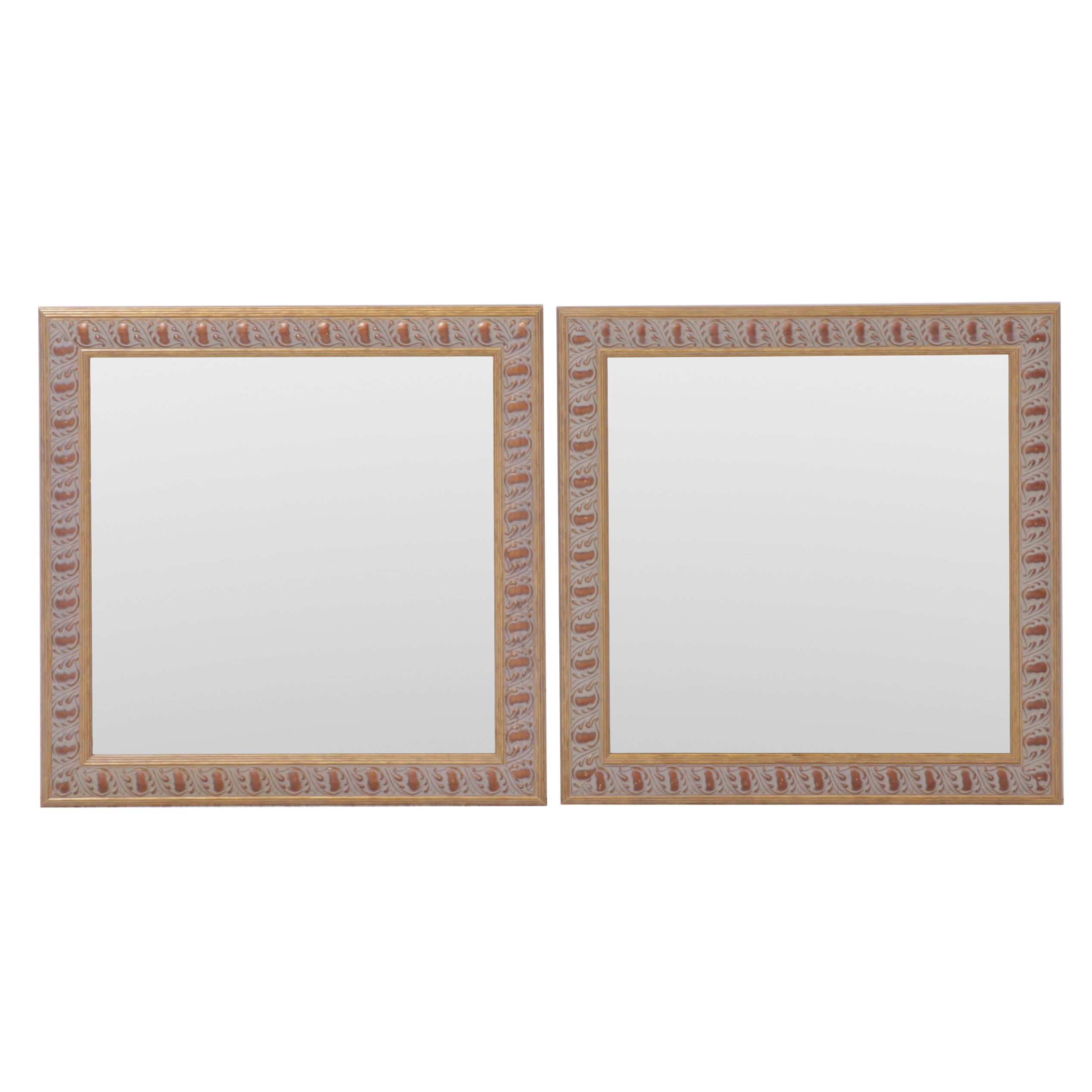 Gilt Composite Foliate Wall Mirrors