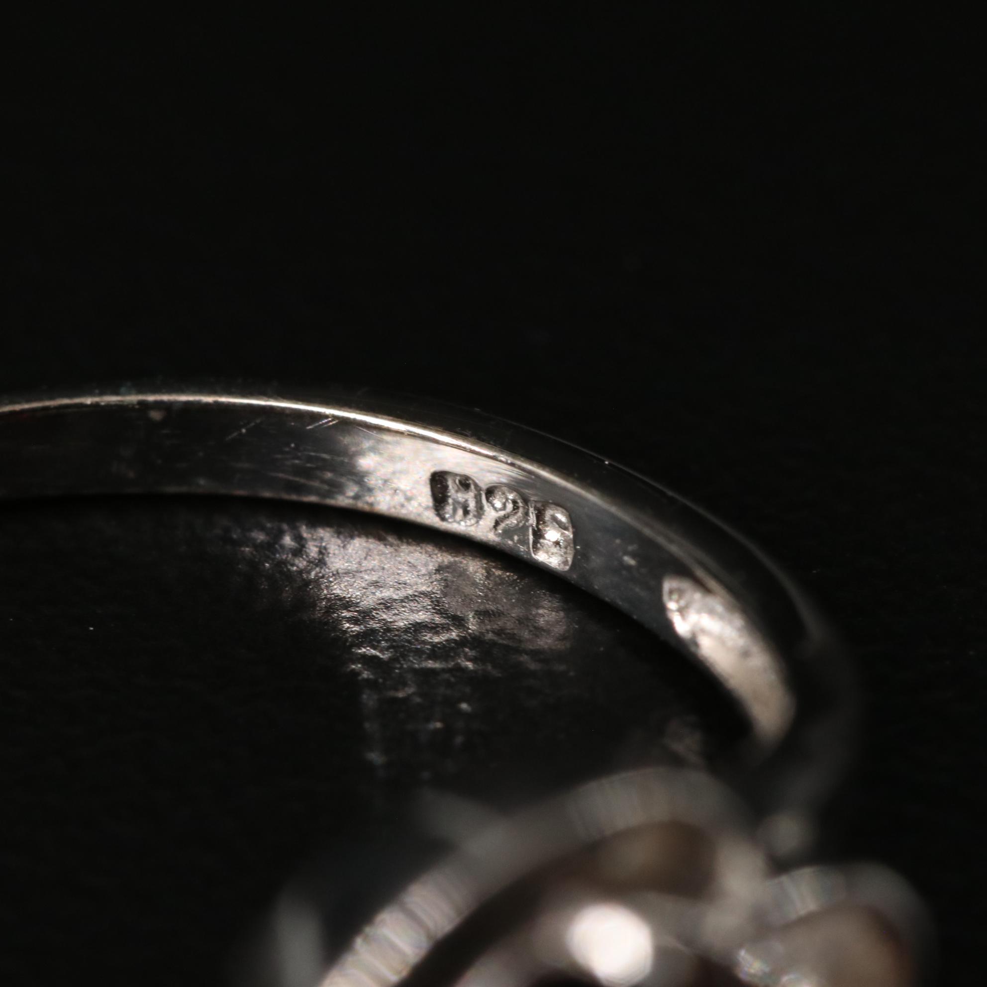 Sterling Garnet Heart Ring