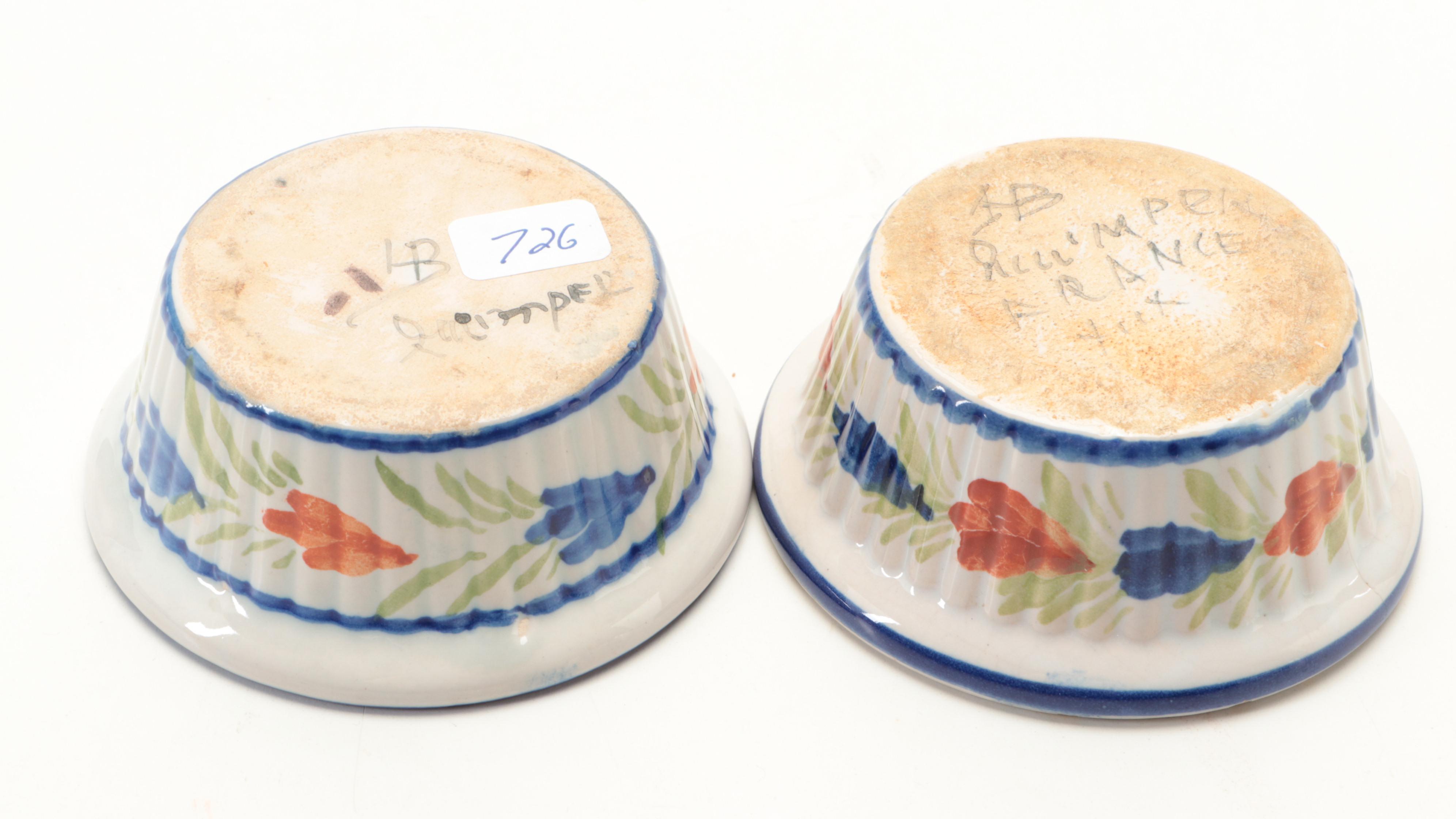 Quimper "Fleuri Royal" Ceramic Jar and More Quimper Tableware and Décor