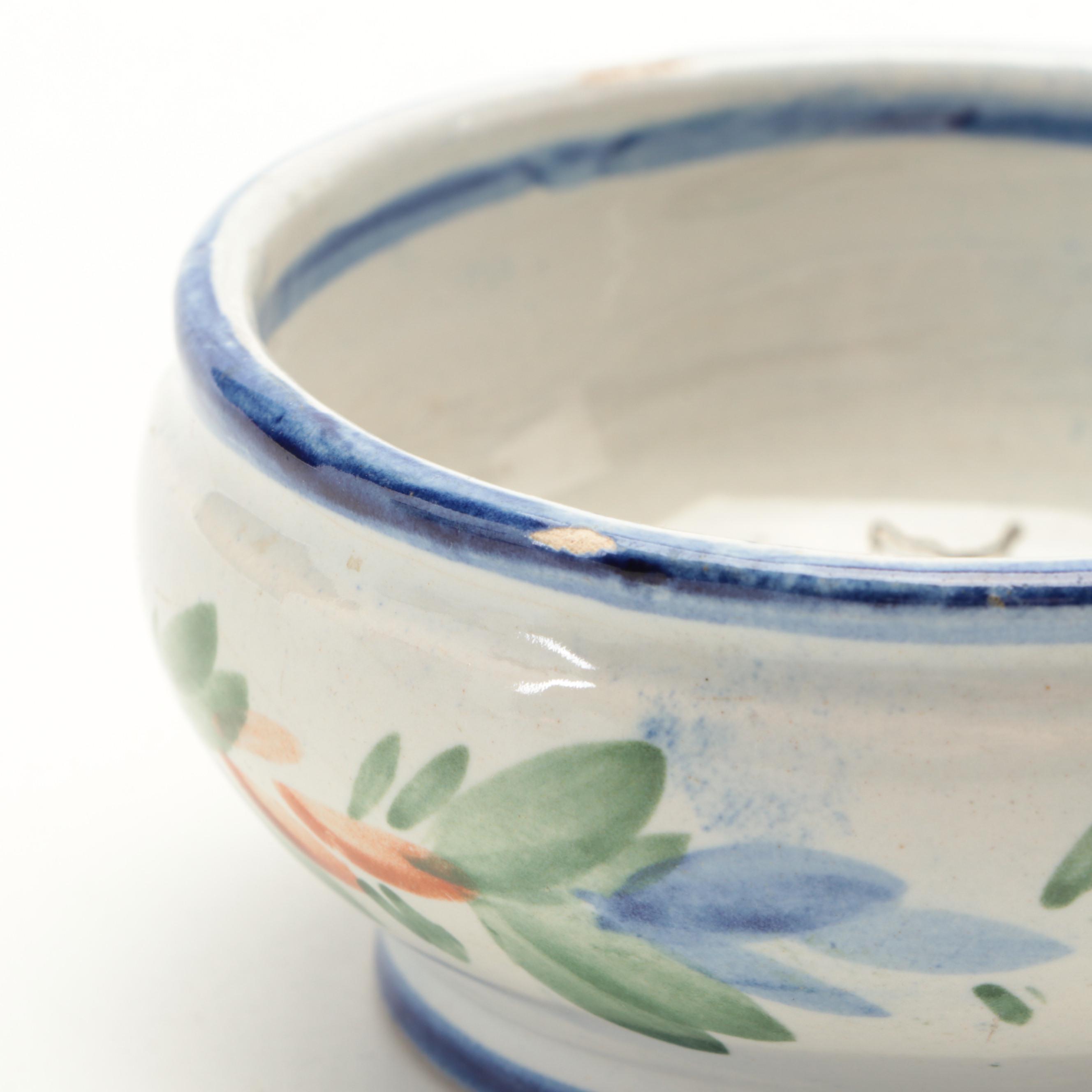 Quimper "Fleuri Royal" Ceramic Jar and More Quimper Tableware and Décor