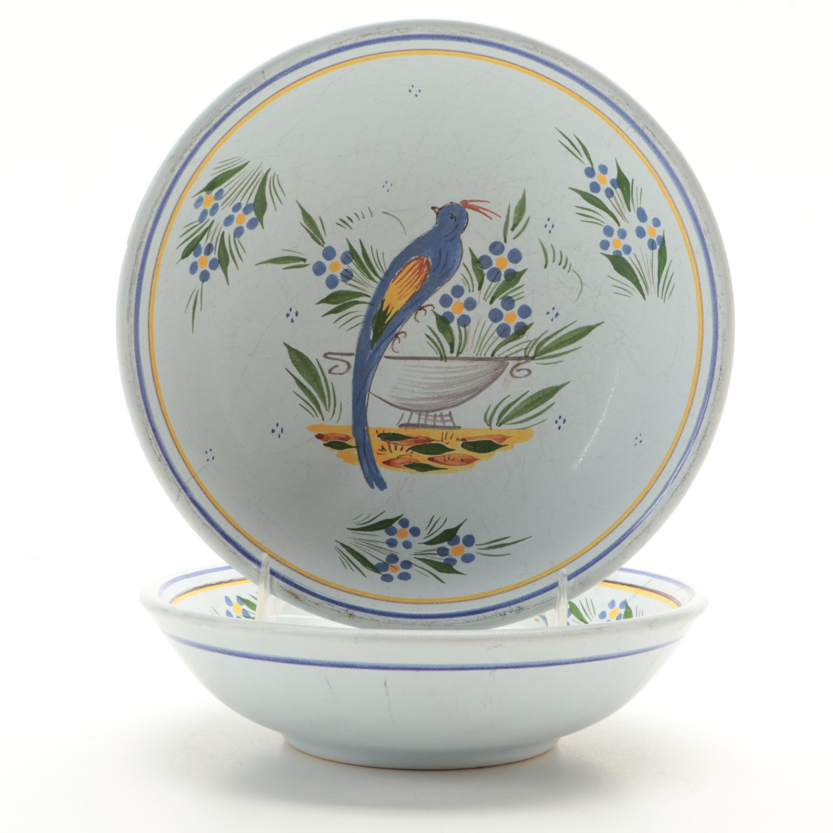 Quimper "Fleuri Royal" Ceramic Jar and More Quimper Tableware and Décor