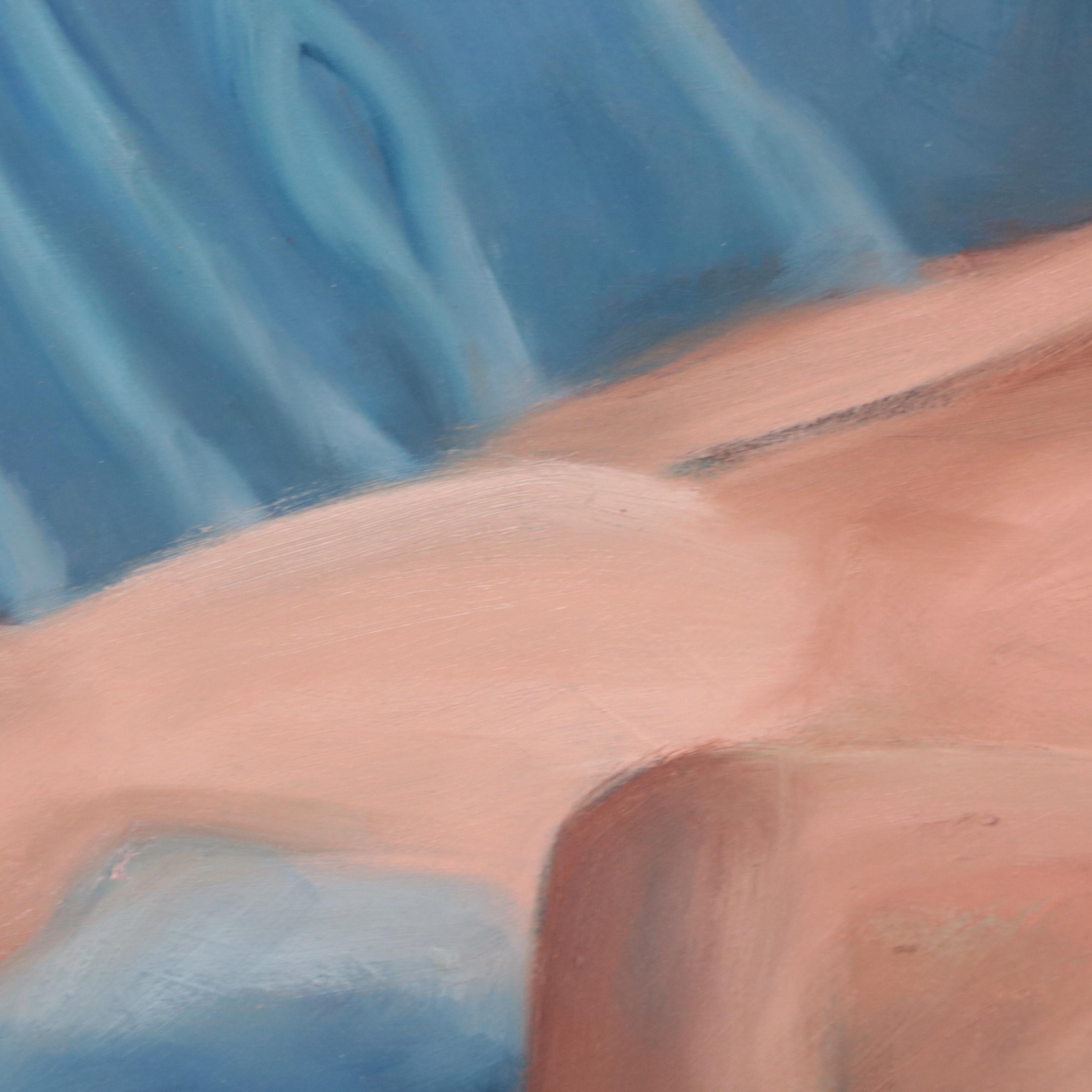 Katrina Halter Figural Oil Painting of Female Nude, 1994