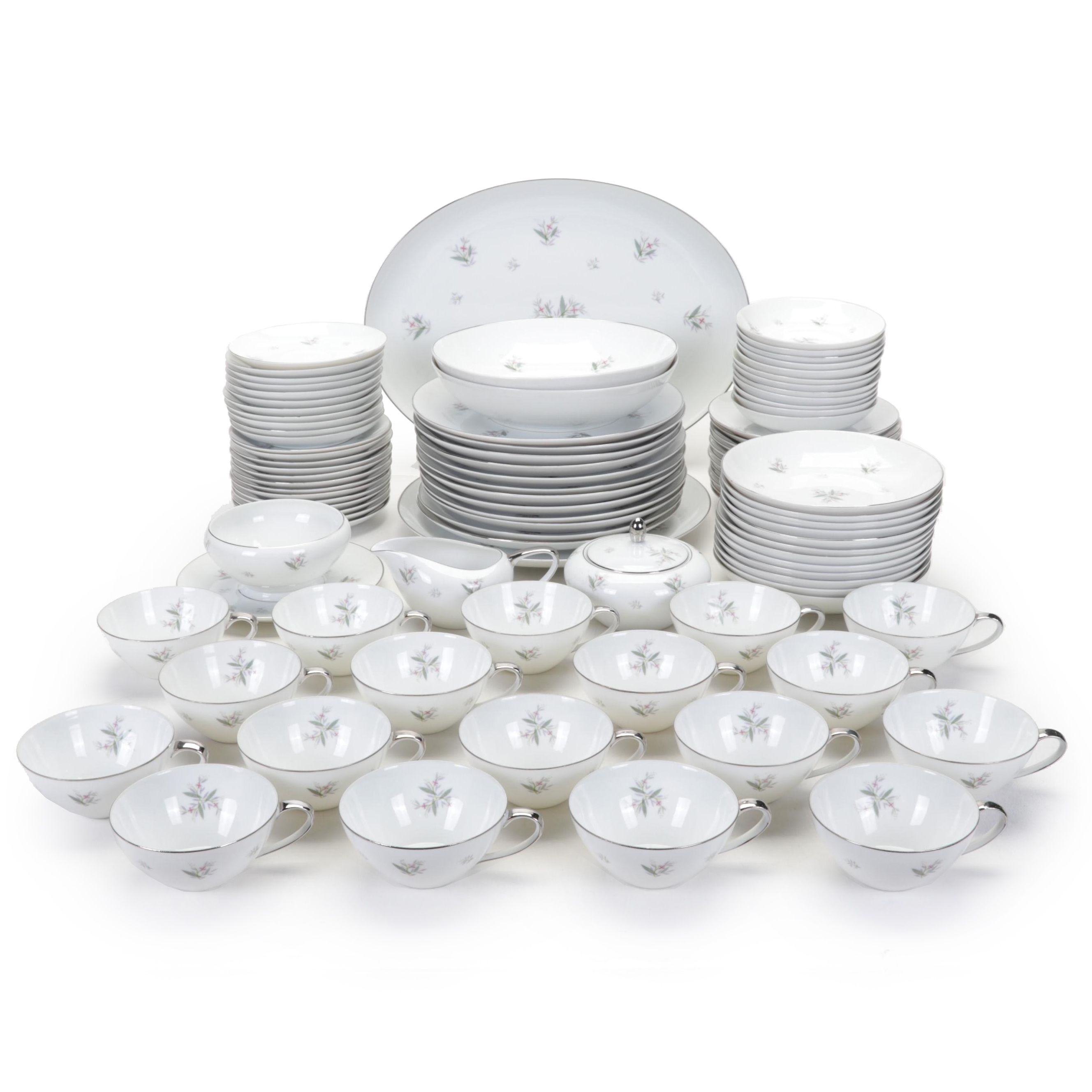 Jyoto Fine China "Calumet" Dinnerware, Mid-20th Century