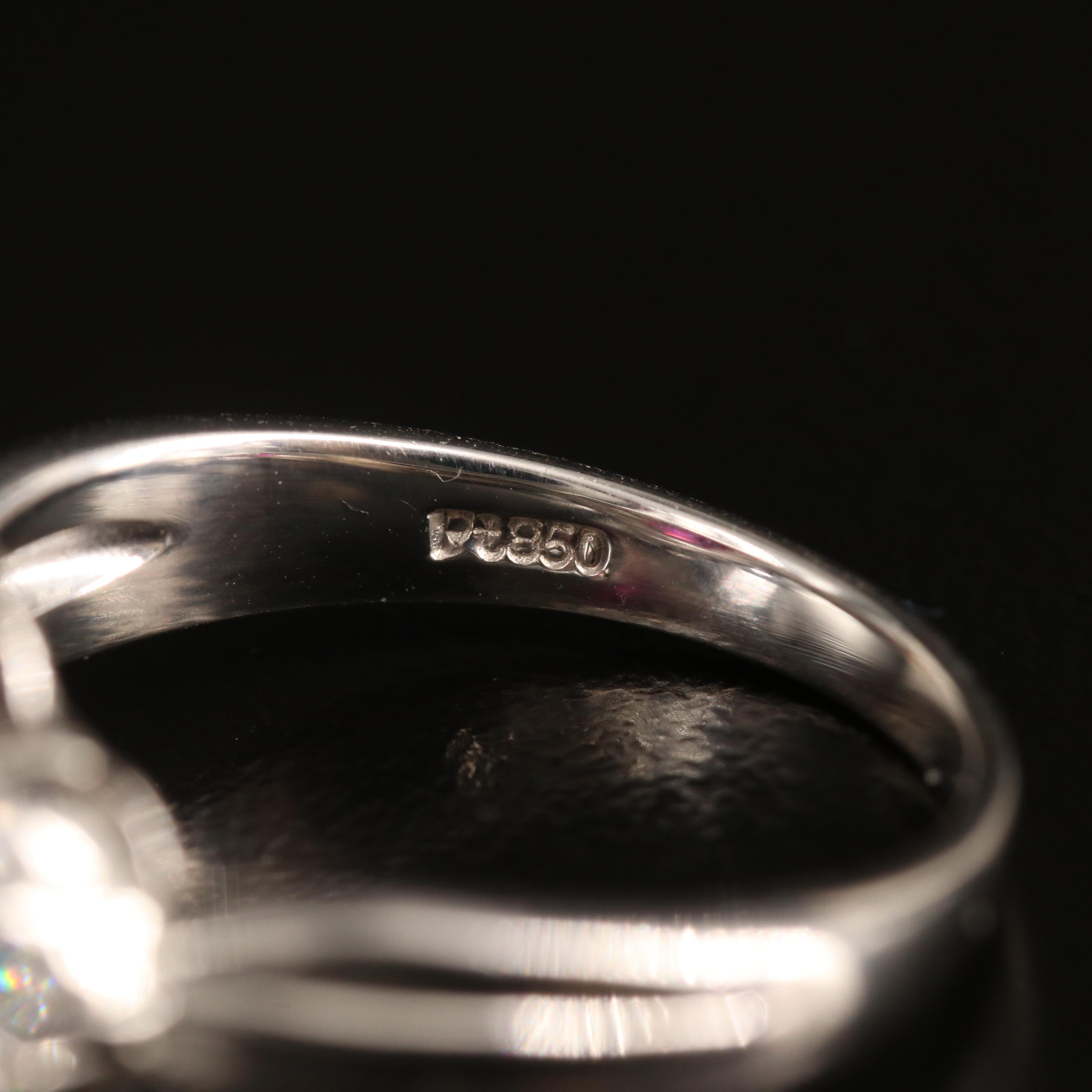 Platinum 1.09 CT Thai Ruby and Diamond Ring with GIA Report