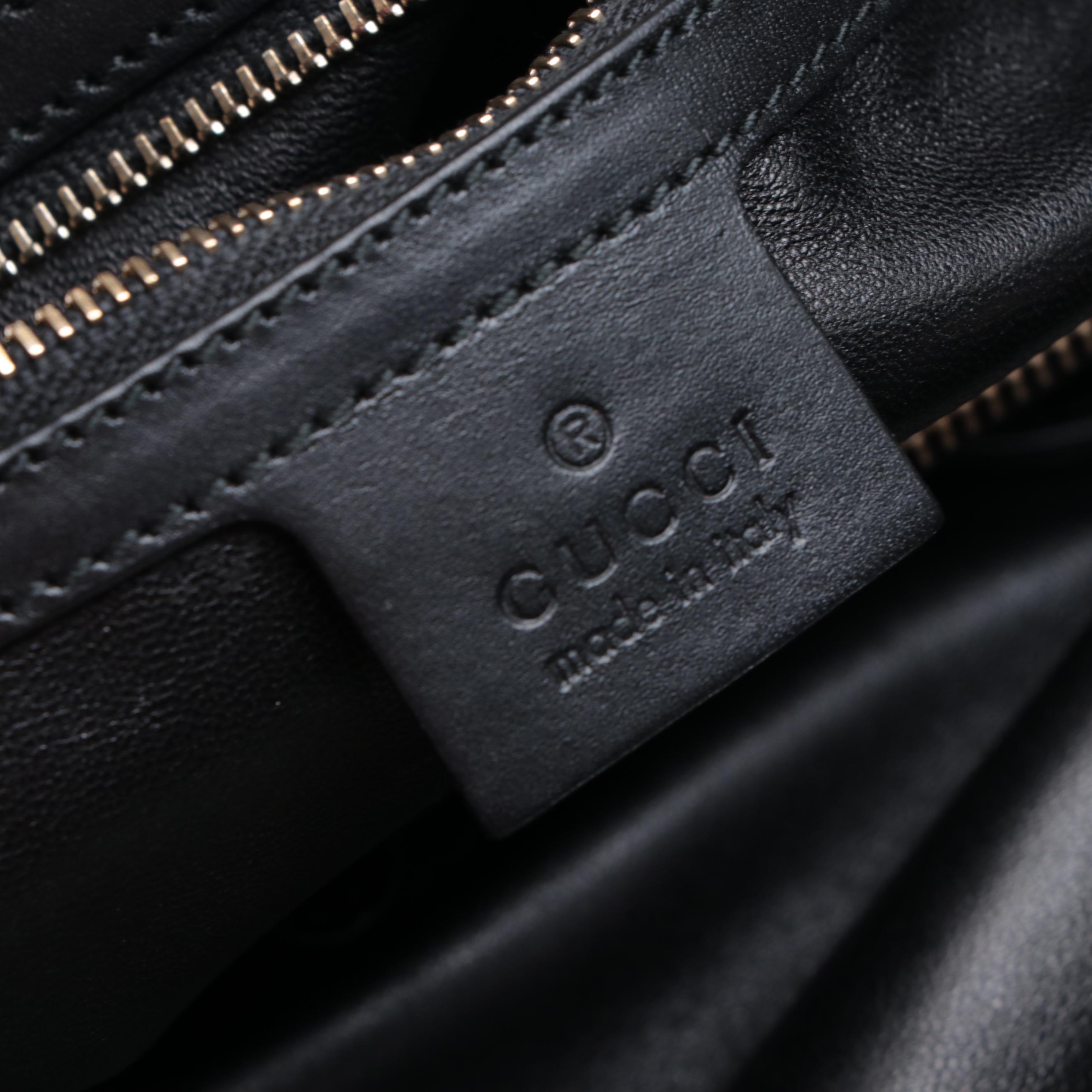 Gucci Leopard Print Calf Hair Tote