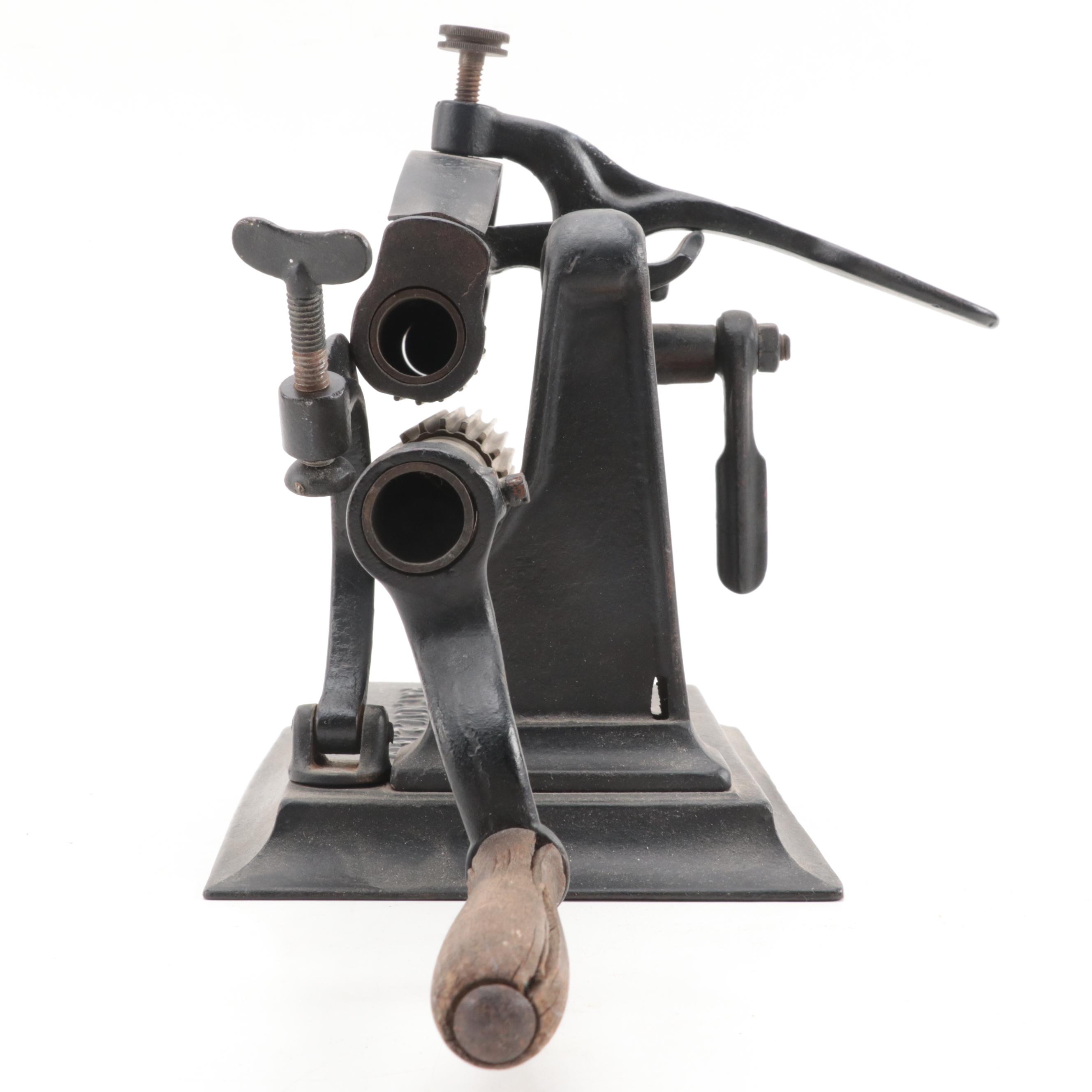 Crown Metal Clothes Fluting Iron, Late 19th/Early 20th Century