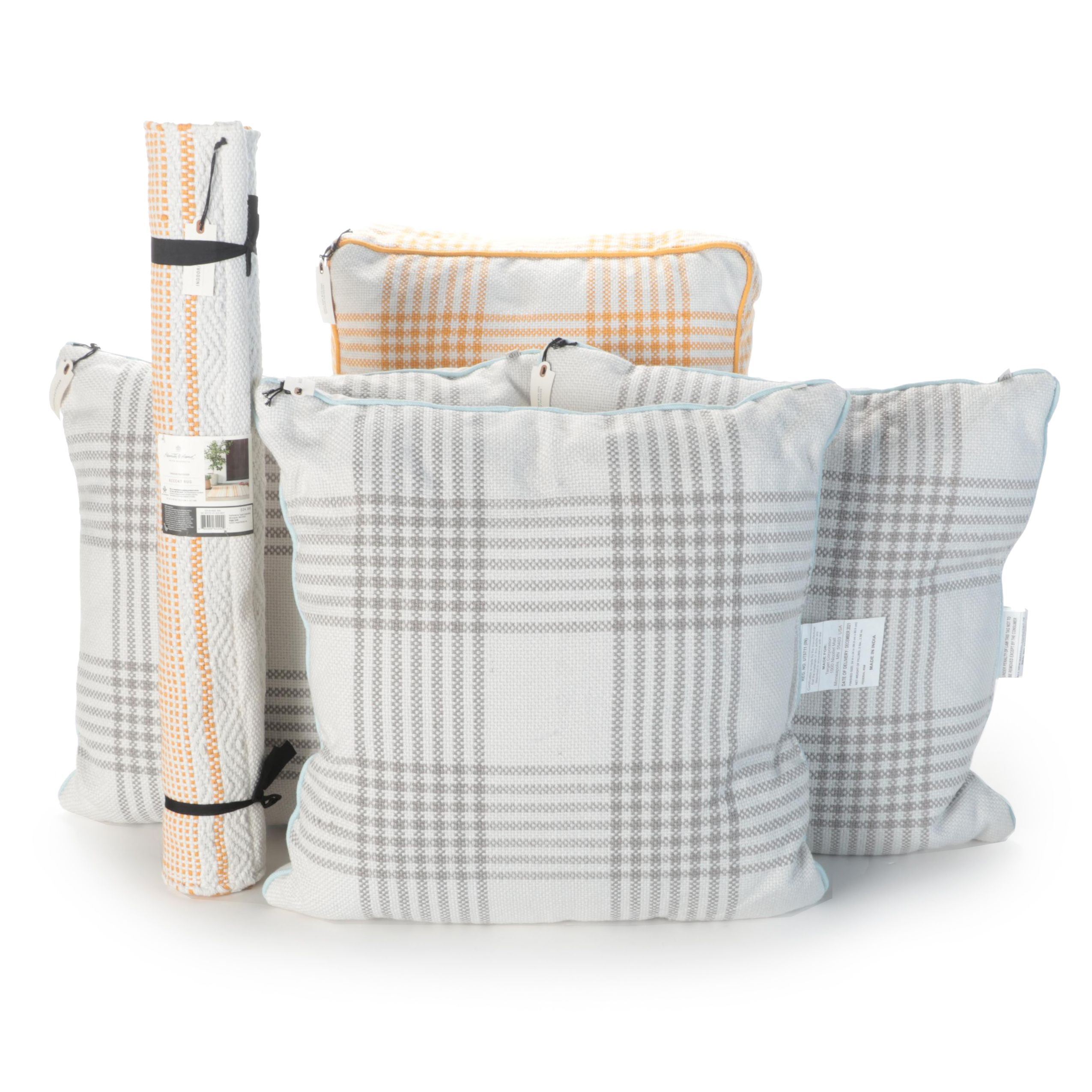 Hearth & Hand with Magnolia Indoor/Outdoor Floor Cushion, Pillows and Accent Rug