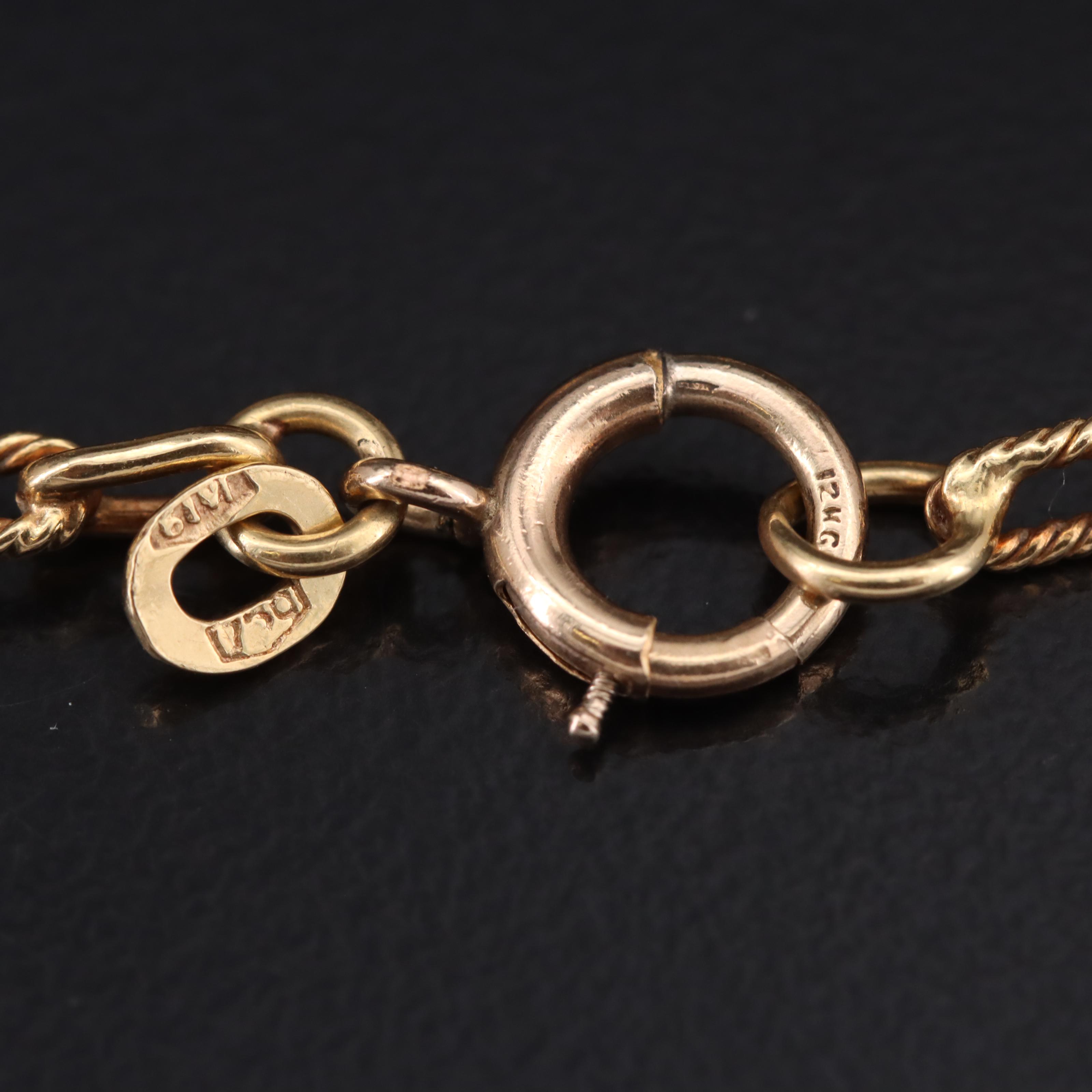 Alessi Domenico 14K Turquoise Converter Brooch on 18K Cable Necklace