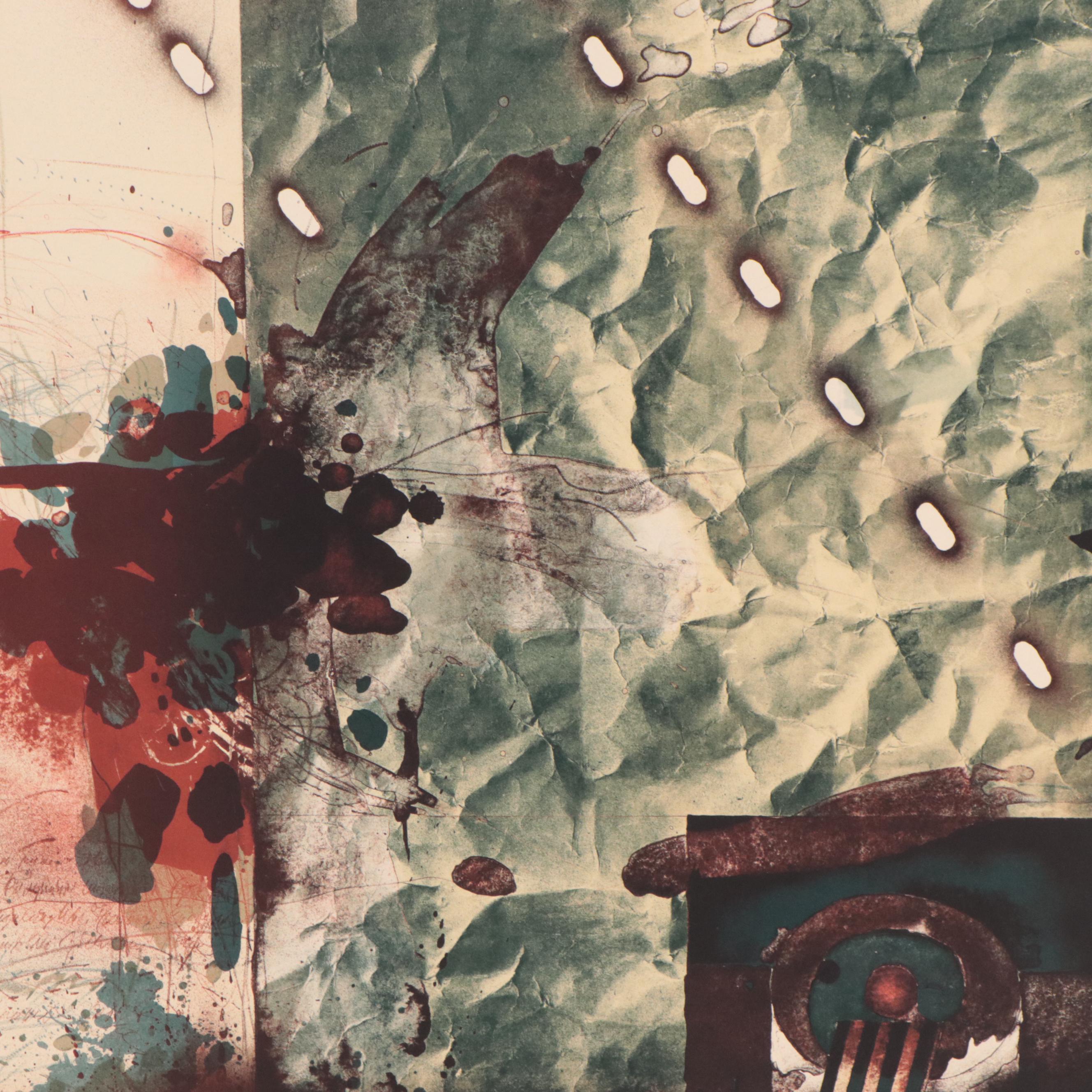 Vladimir Suchánek Surreal Lithograph, Circa 1988