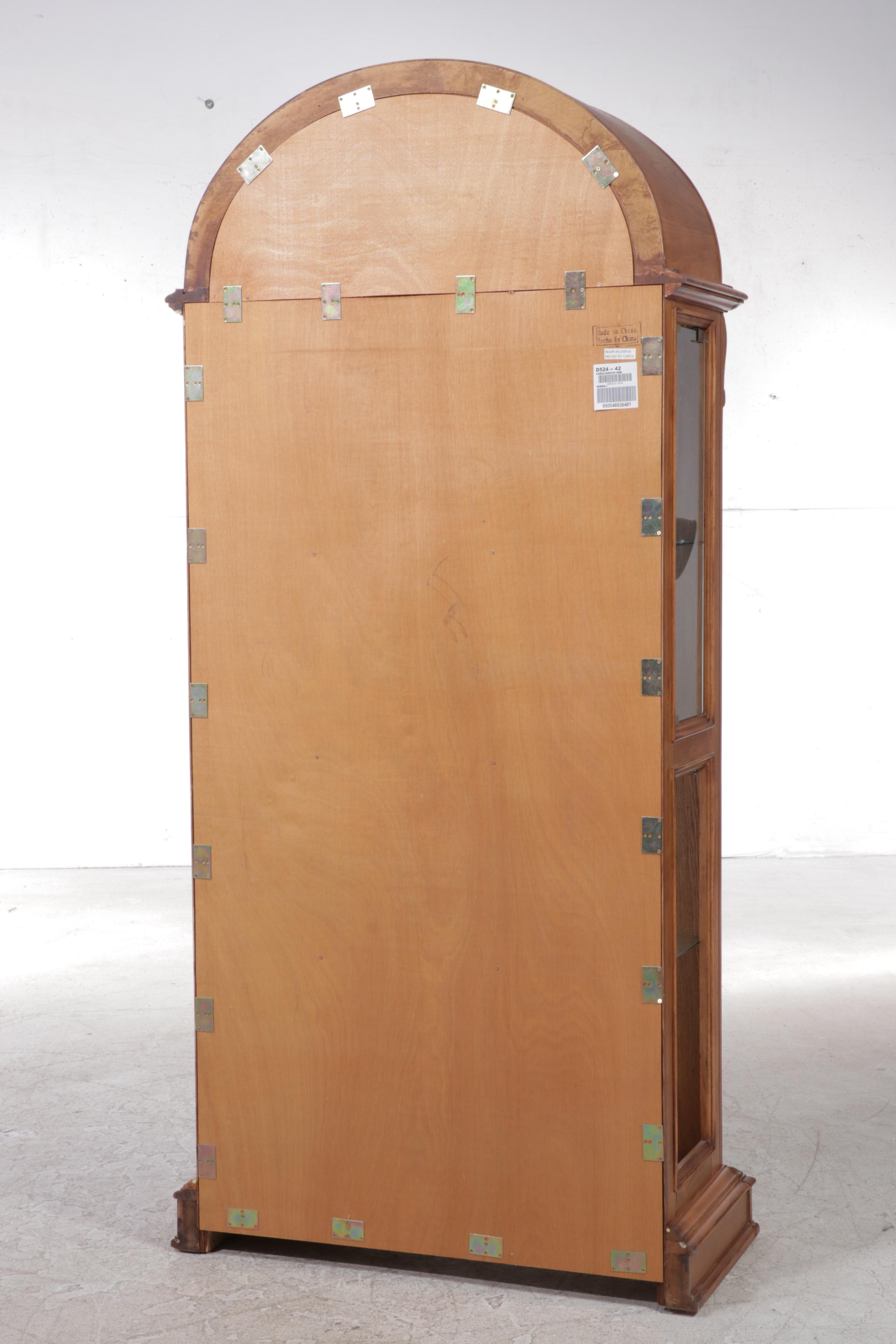 Ashley Furniture "Santa Barbara" Curio Cabinet in Rustic Oak Finish