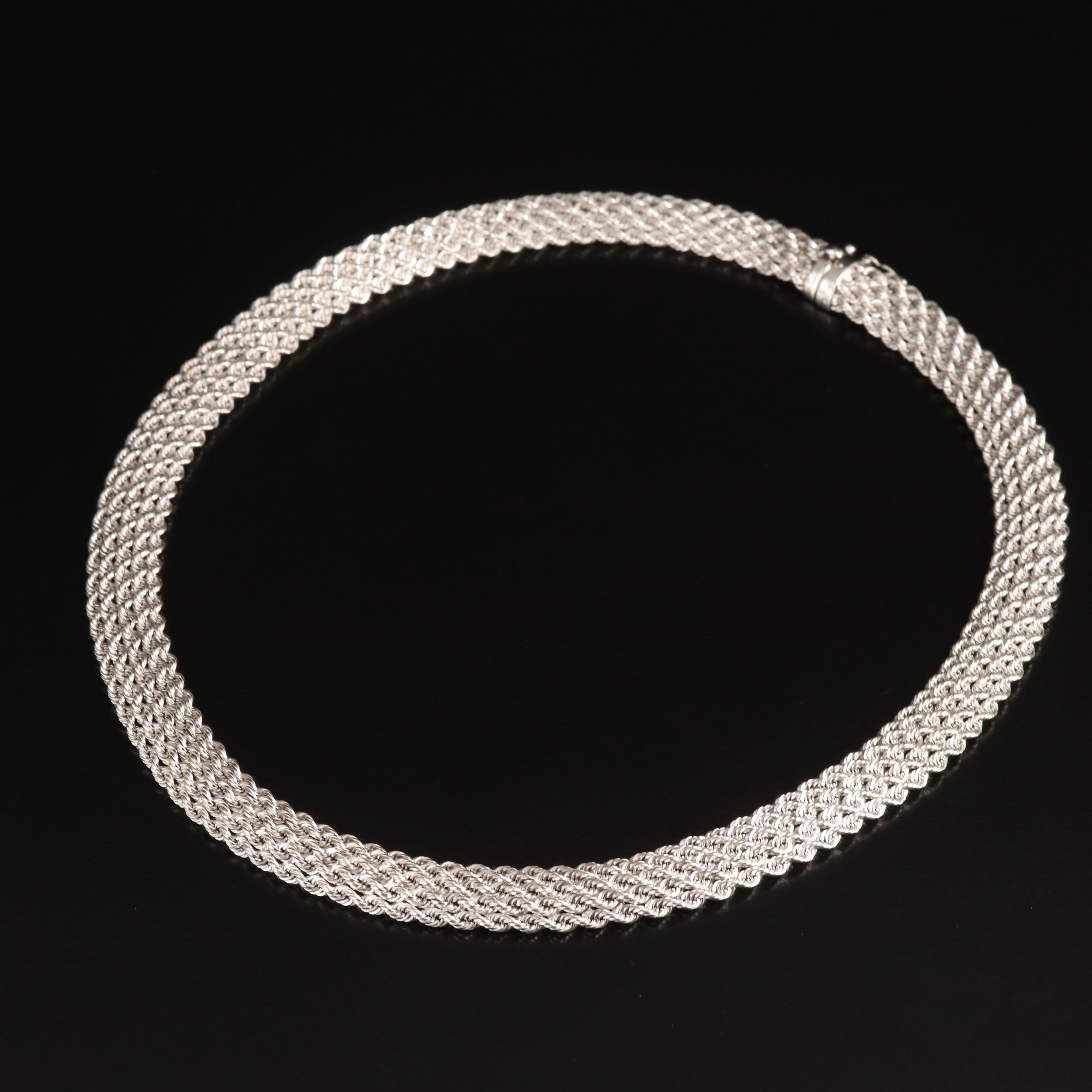 14K Five Row Rope Chain Necklace