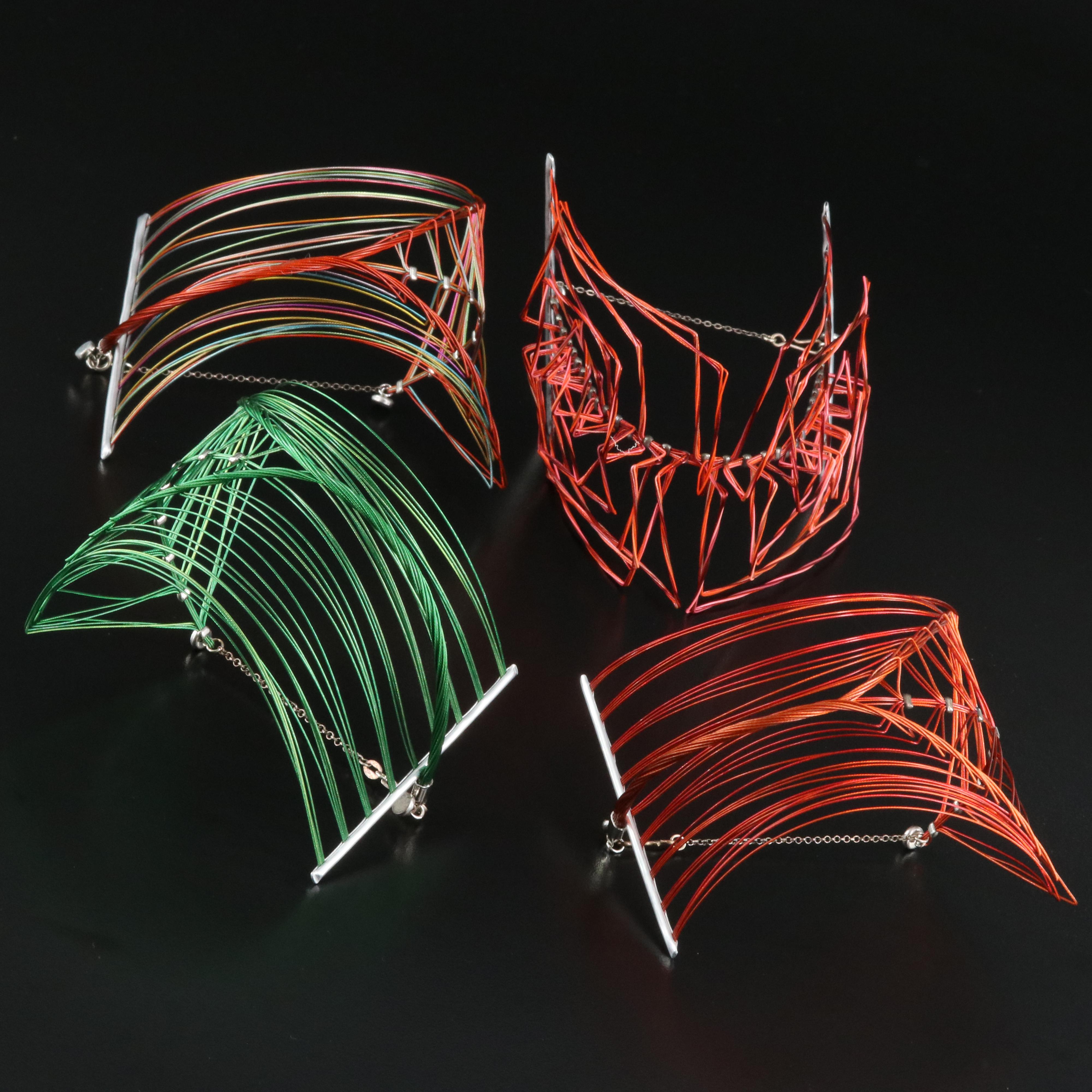 Geometric Wirework Bracelets