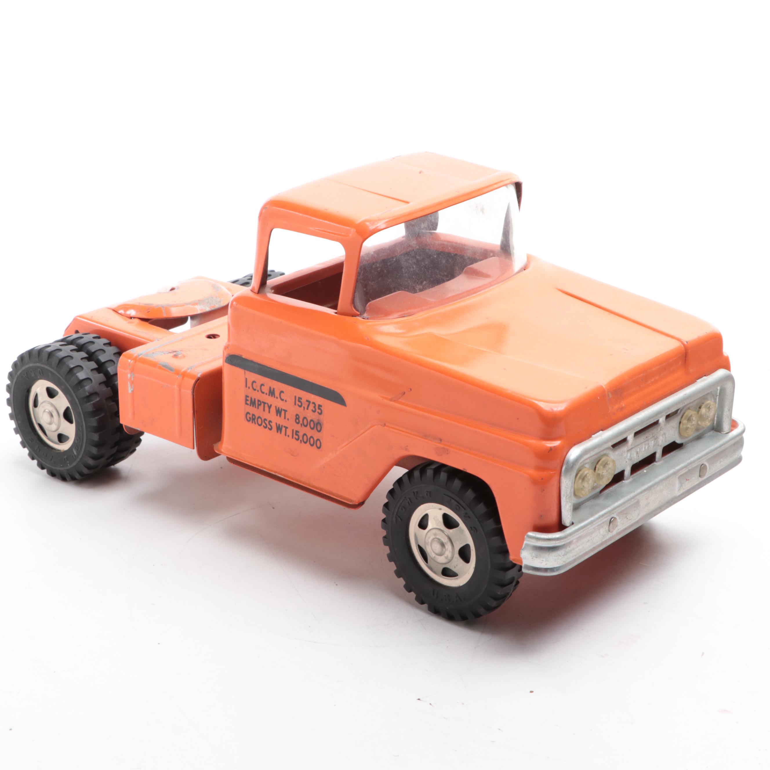 Tonka Golf Club Tractor With Tonka Ford Fire Truck Cab, Mid-20th Century